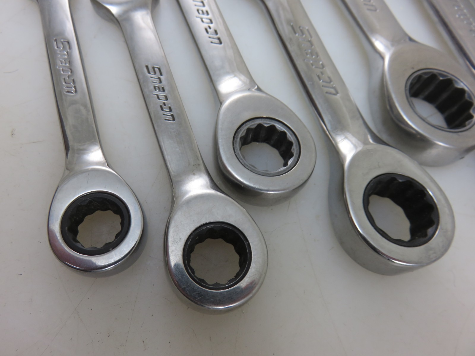 Snap-On METRIC OXIRM Stubby Ratcheting Combination Wrench 7pc Set