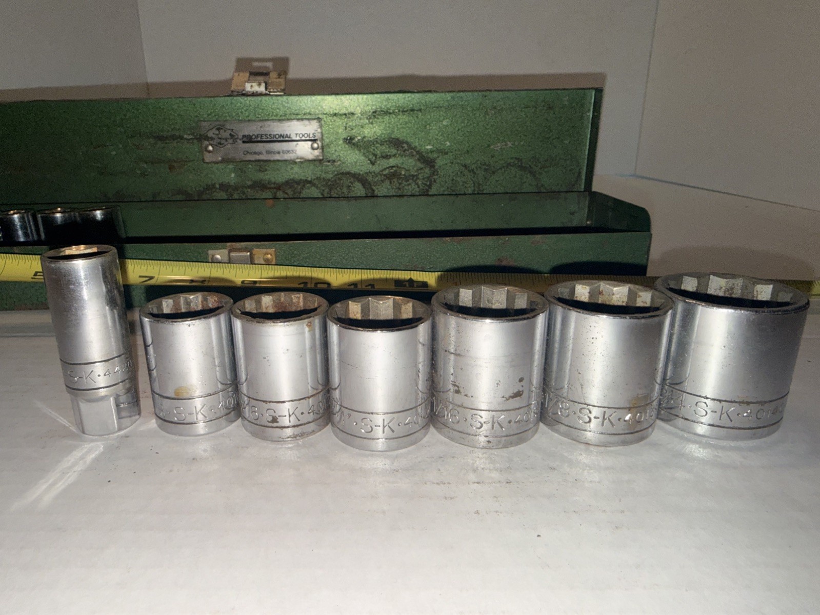 SK Hand Tools standard Chrome Socket set mixed sizes see pictures
