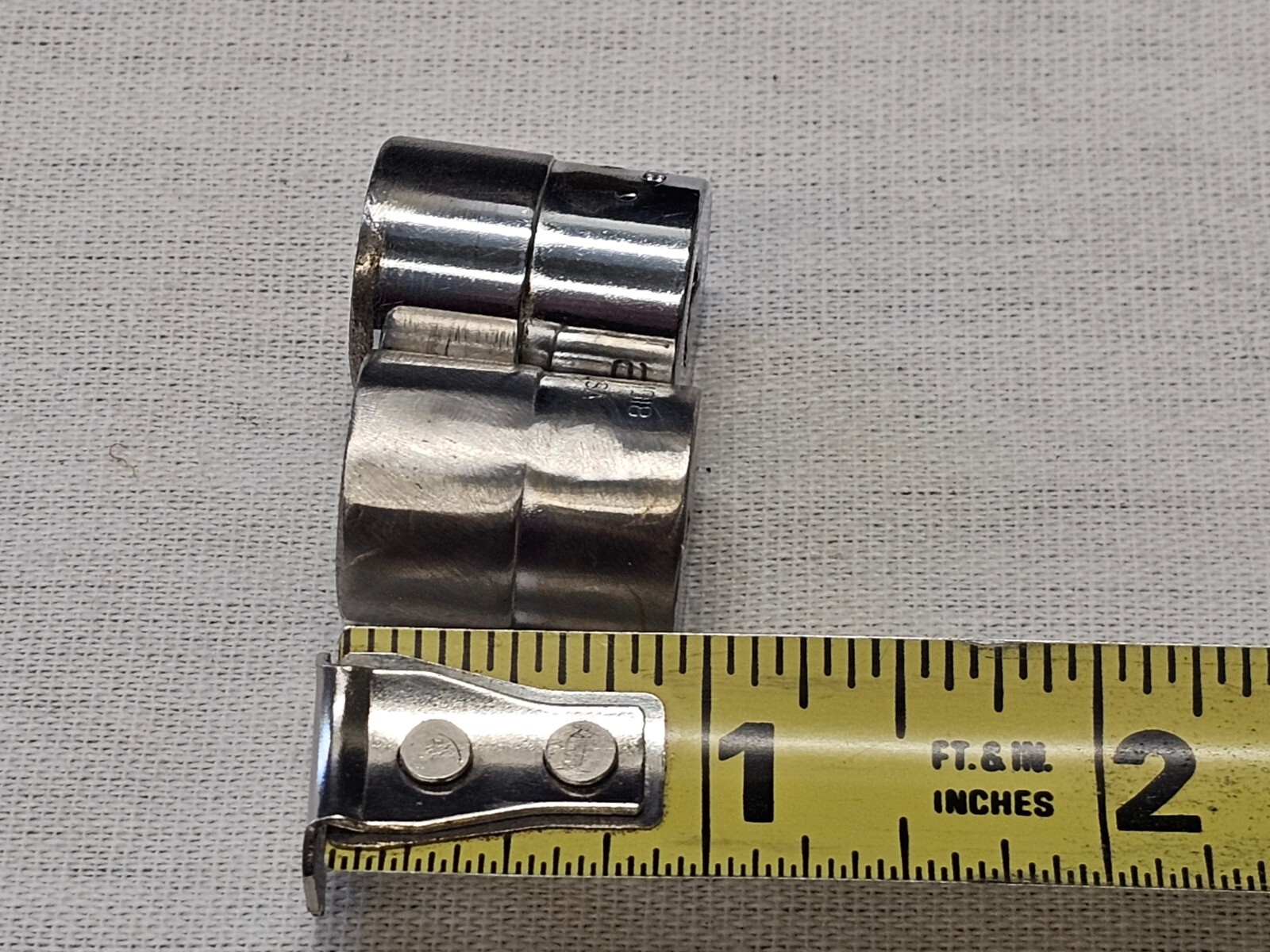 2 Snap-on Shallow Standard Sae 12 Point Socket 1/4″ Drive TMD18 9/16″ USA