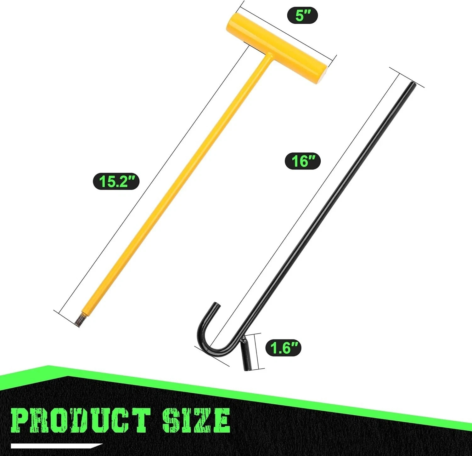 5th Wheel Pin Puller 2 Pack 32″ Solid Steel Chrome Plated 5th Wheel Puller Ho…