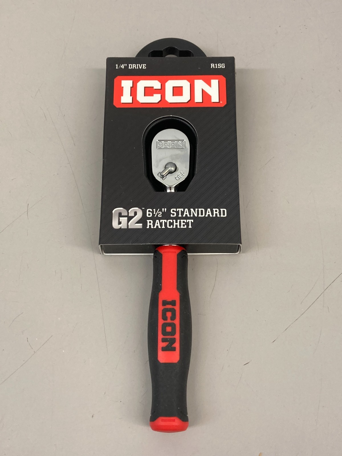 ICON G2 1/4 in. Drive, 6-1/2 in. Standard Ratchet with Comfort Grip