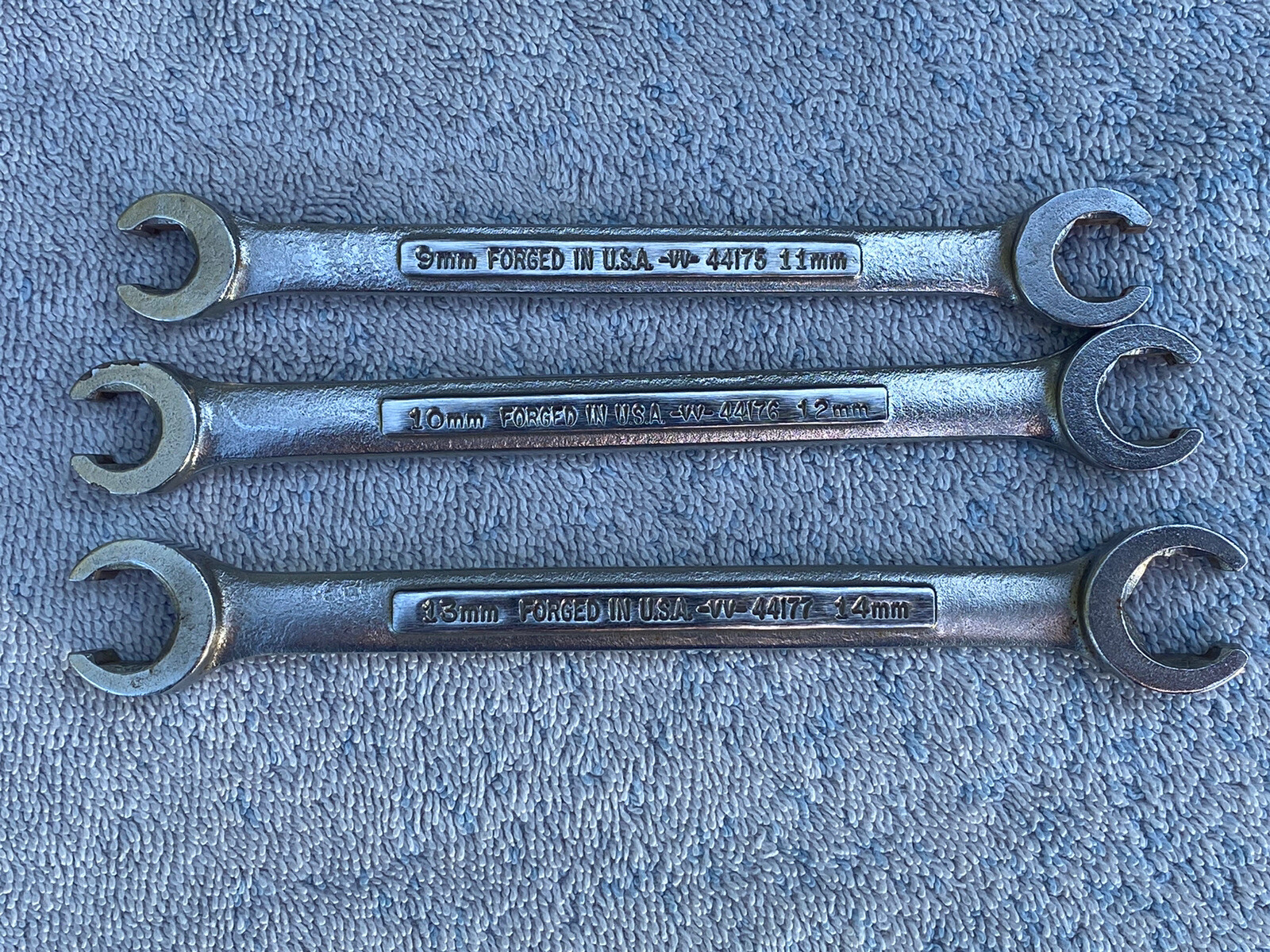 Craftsman Metric Flare Nut Line 9-14mm Wrench Set USA & Combination Set 11-18mm