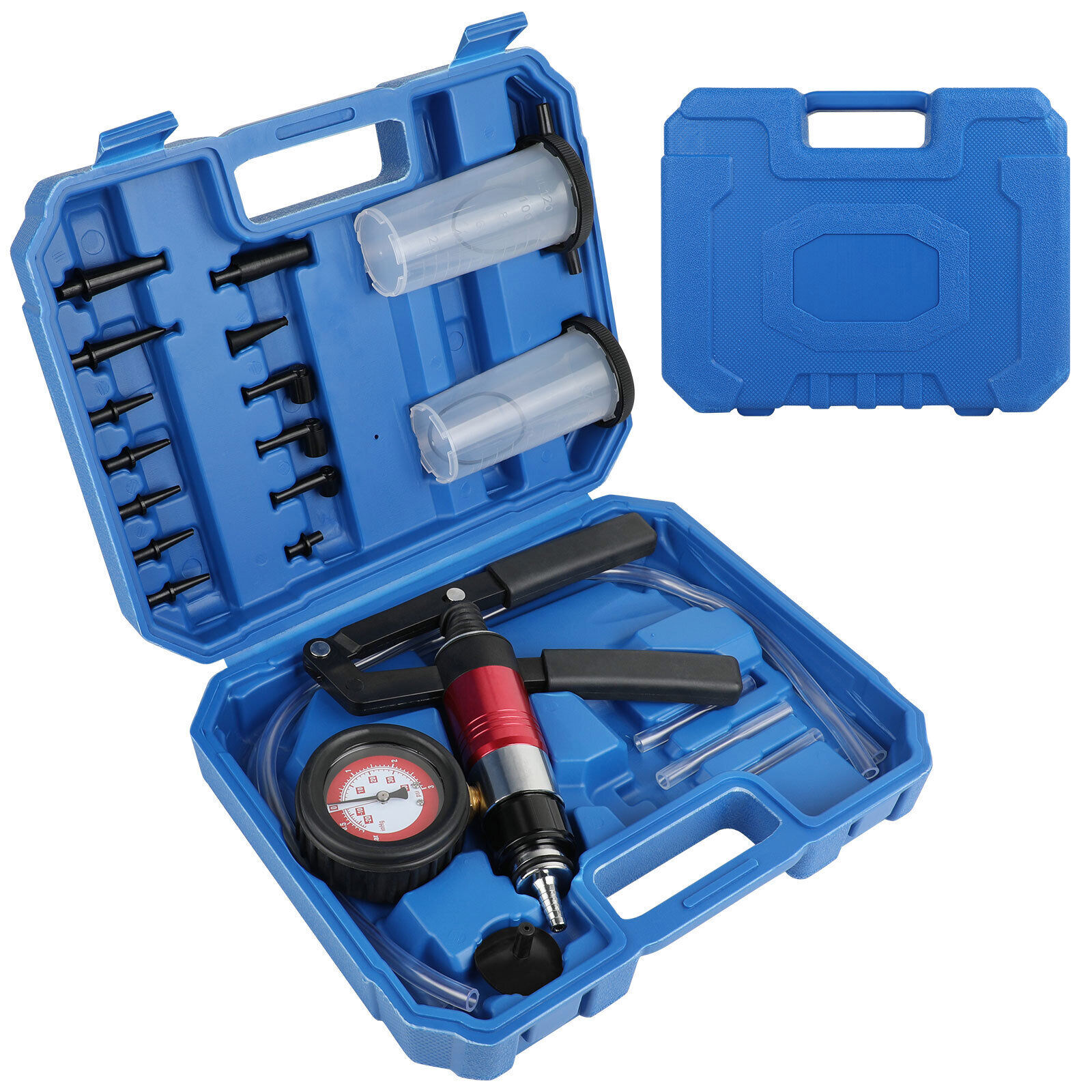 21PCS Hand Held Vacuum and Pressure Pump Brake Clutch Fluid Bleeder Tool Kit