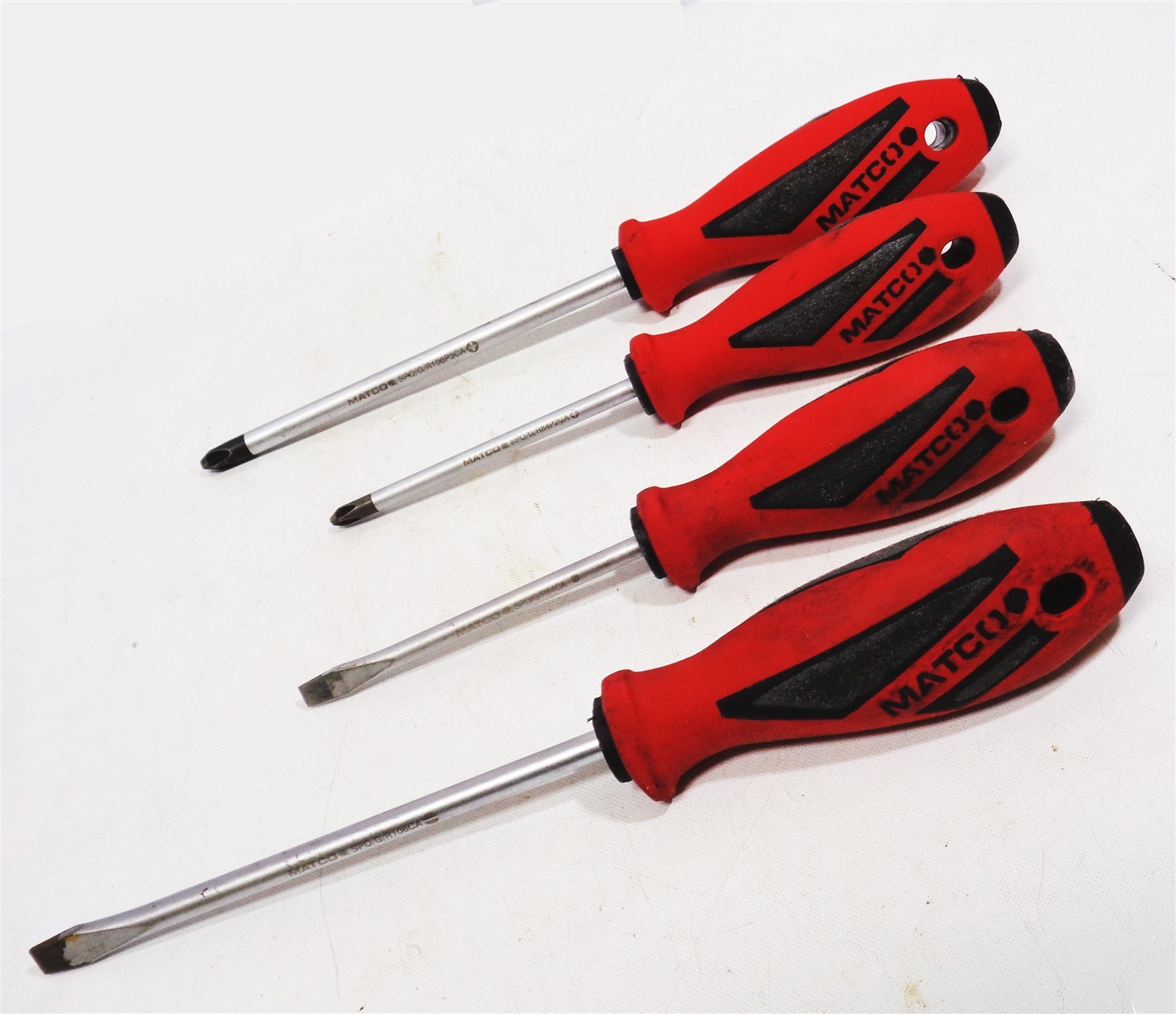 Matco Tools 4pc Screwdriver Set SPR106CA, SPR54CA, SPR106P3CA, SPR84P2CA