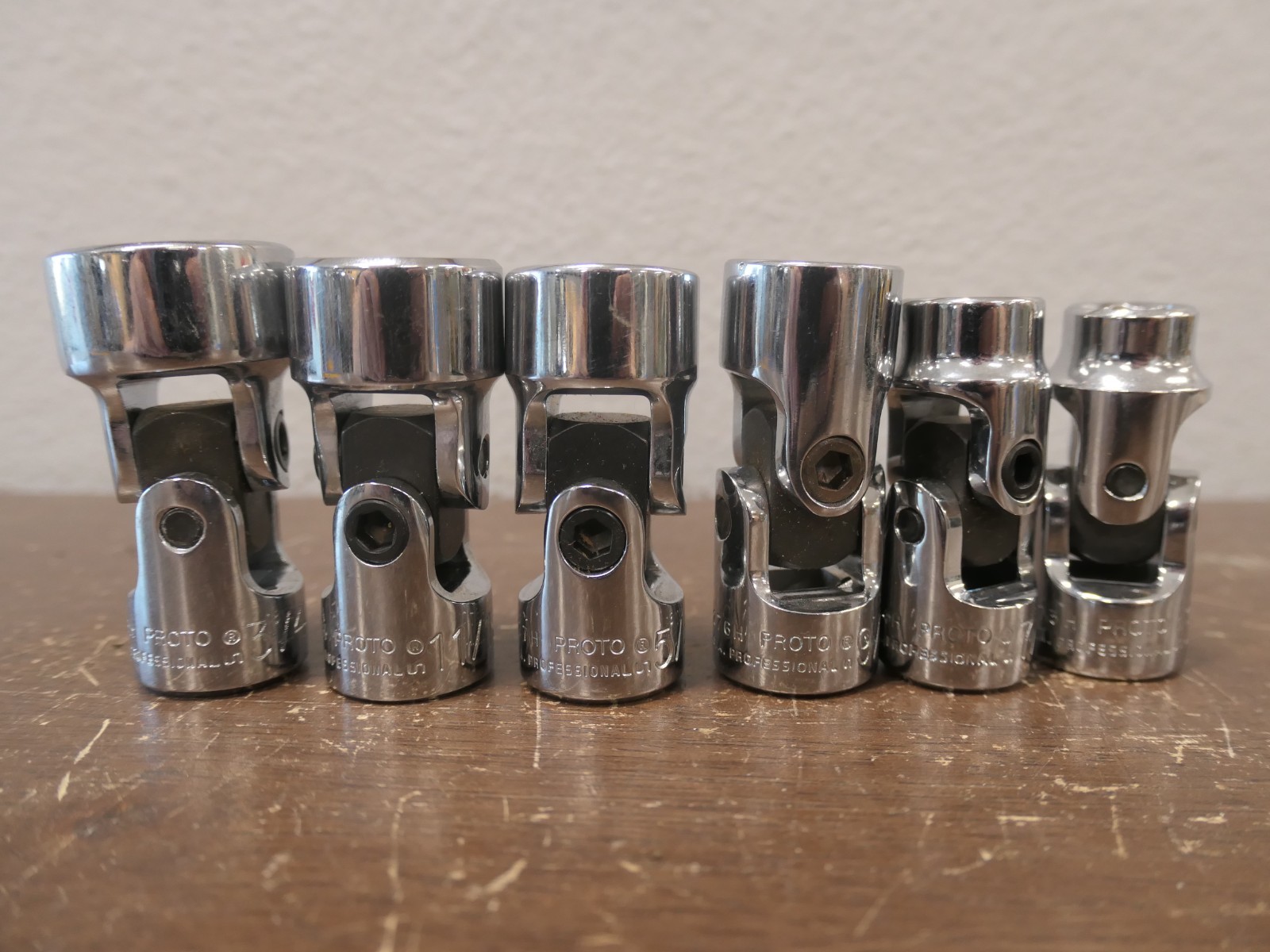 Proto Professional USA 3/8″ Drive 6pc 6pt SAE Swivel Socket Set 3/8-3/4