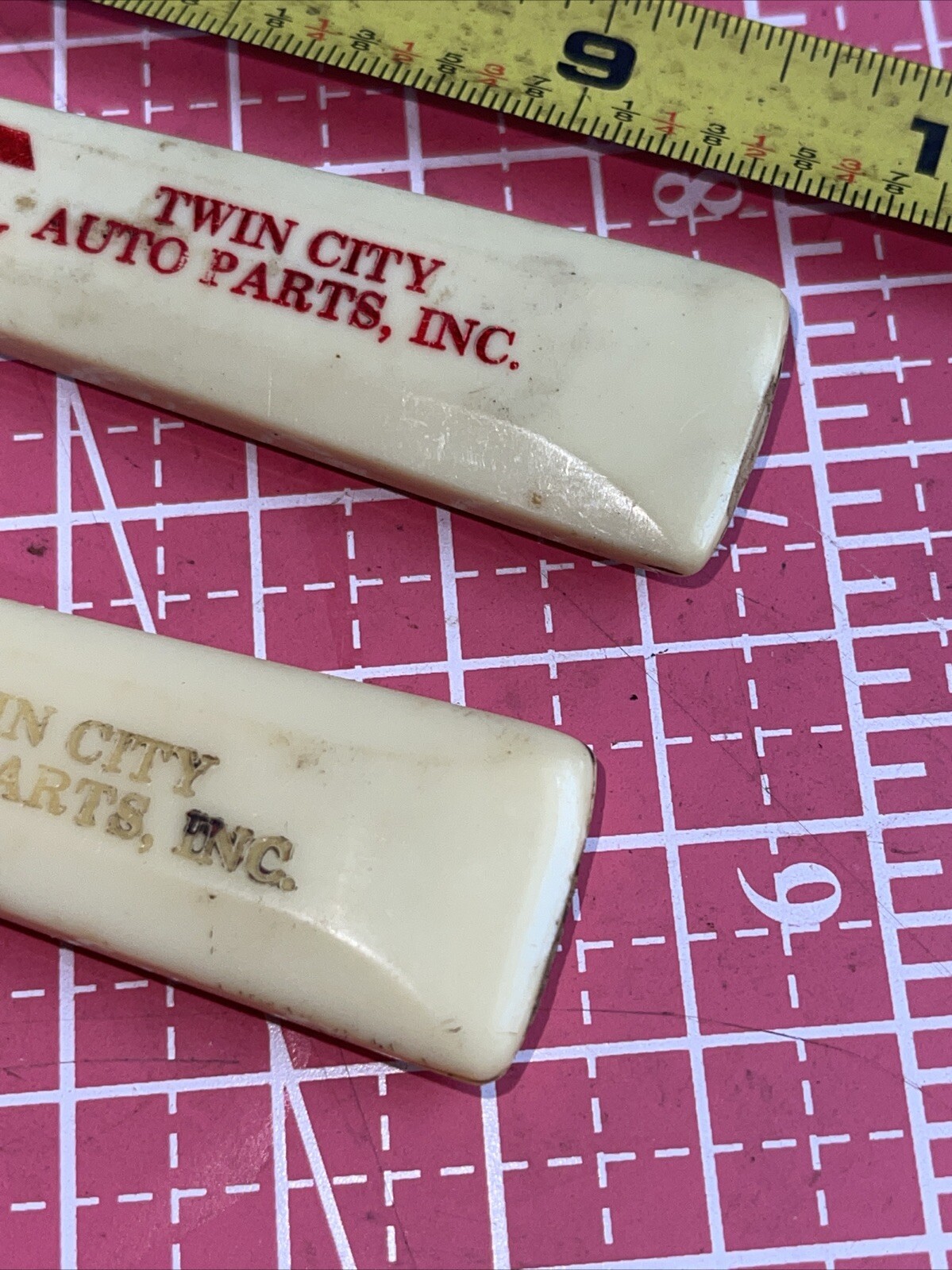 Vintage Twin City Auto Parts Advertising Slide Pocket Knife 473-4000 473400