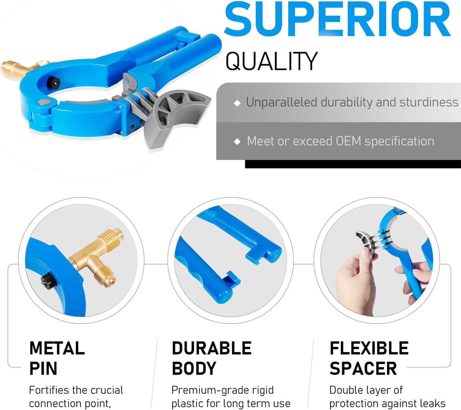 For R12 R134A Side Can Tap 10102 AC Refrigerant Manifold Systems, Oils, Additive