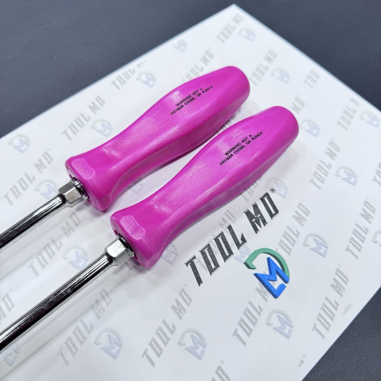 Snap-on Tools RARE 2pc ELECTRIC PINK Hard Handle Screwdriver Set SDDP63IRA SDD6A