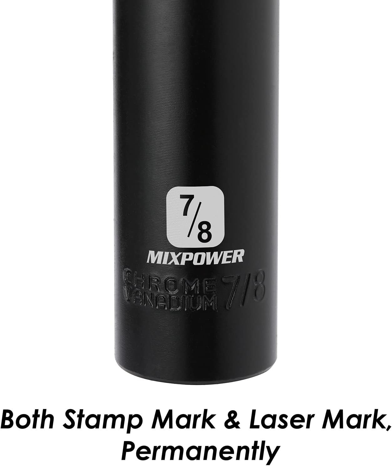 Durable 1/2-Inch Drive Deep Impact Socket – 7/8 Inch, Corrosion-Resistant Finish