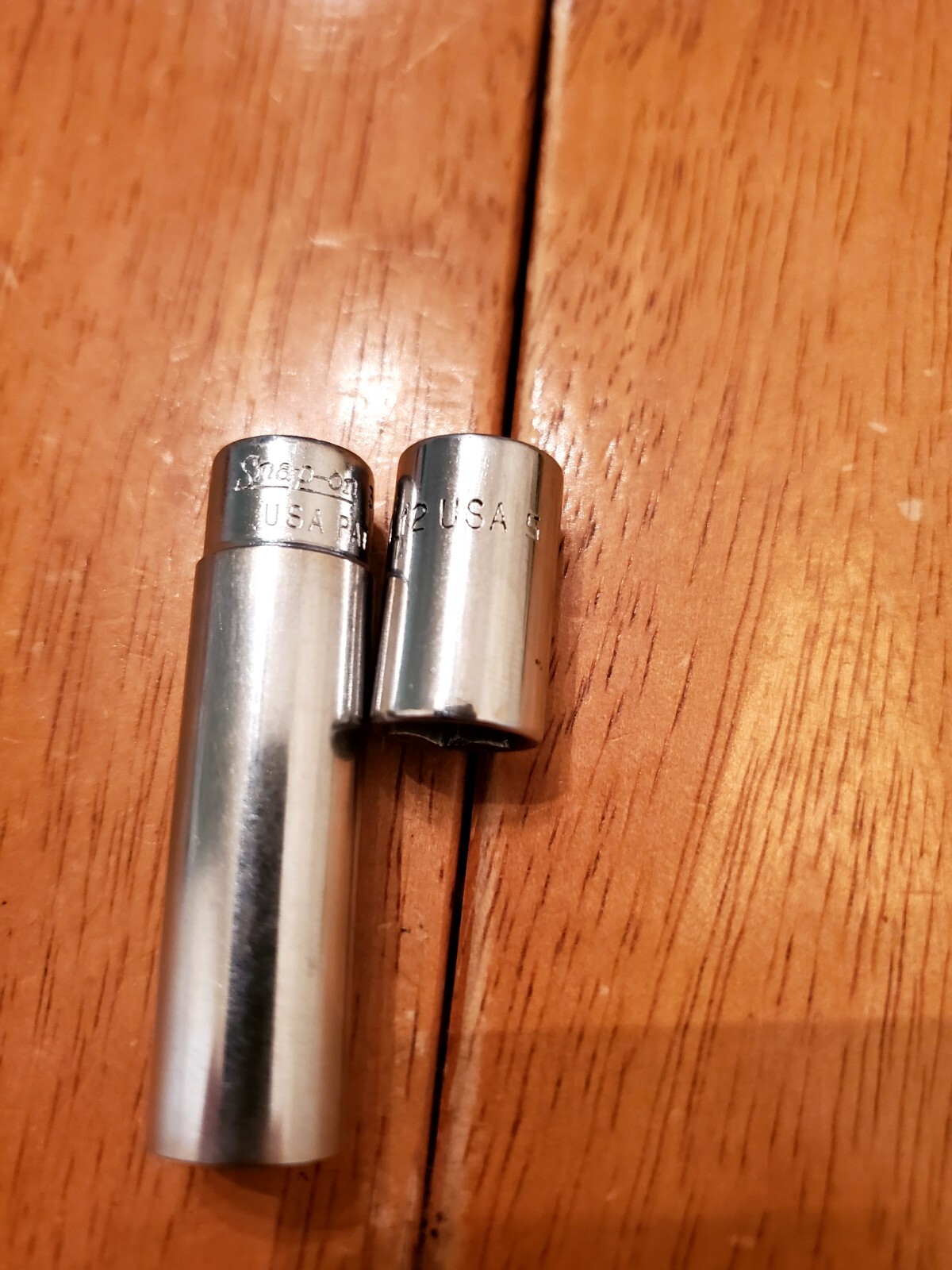 Snap On 1/4 Drive 3/8 6PT Shallow Deep Sockets Lot Of 2