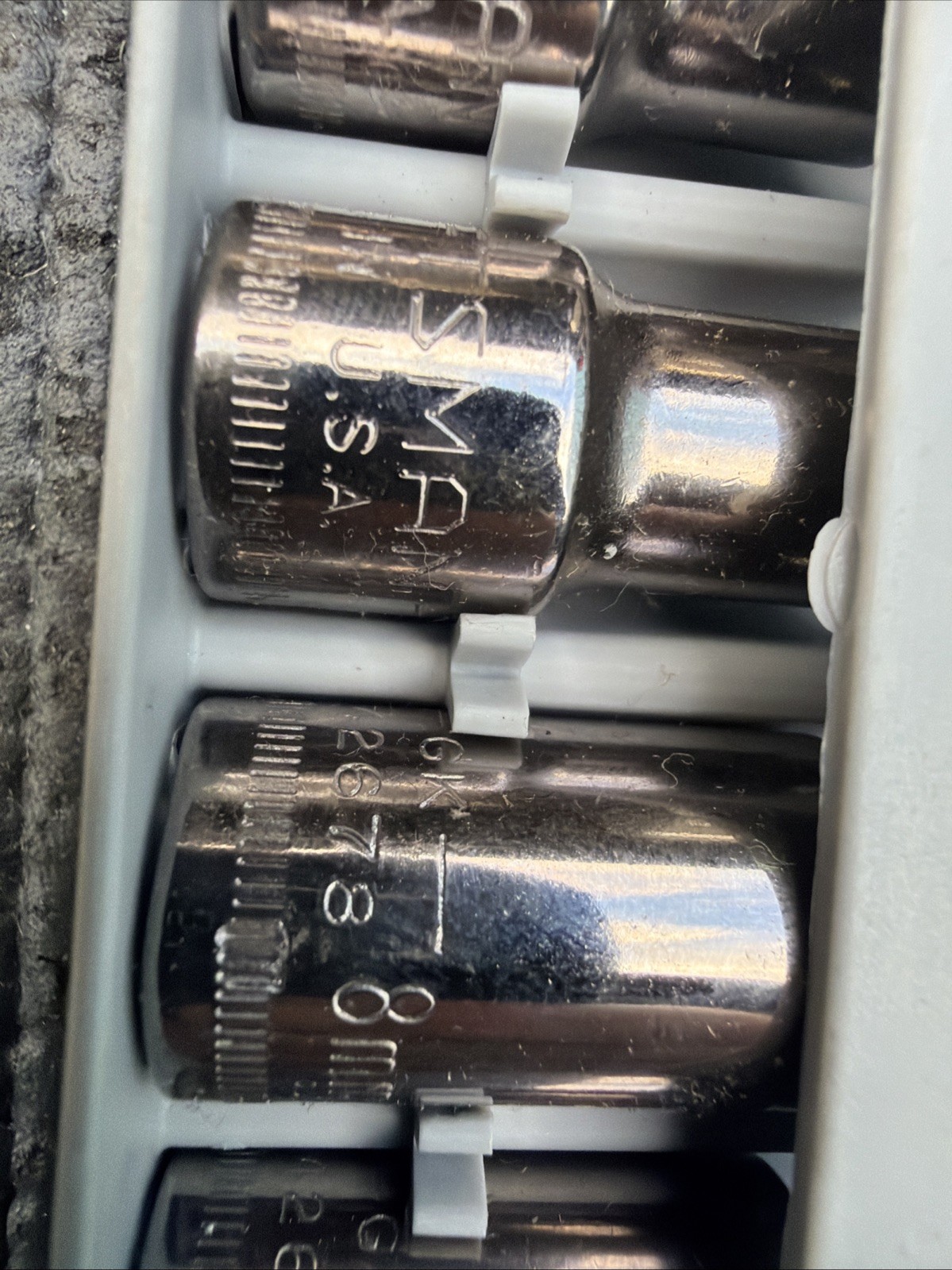 Sears Craftsman USA 6pc Socket Set 3/8 Drive Metric 34448 Hex Bit Nos