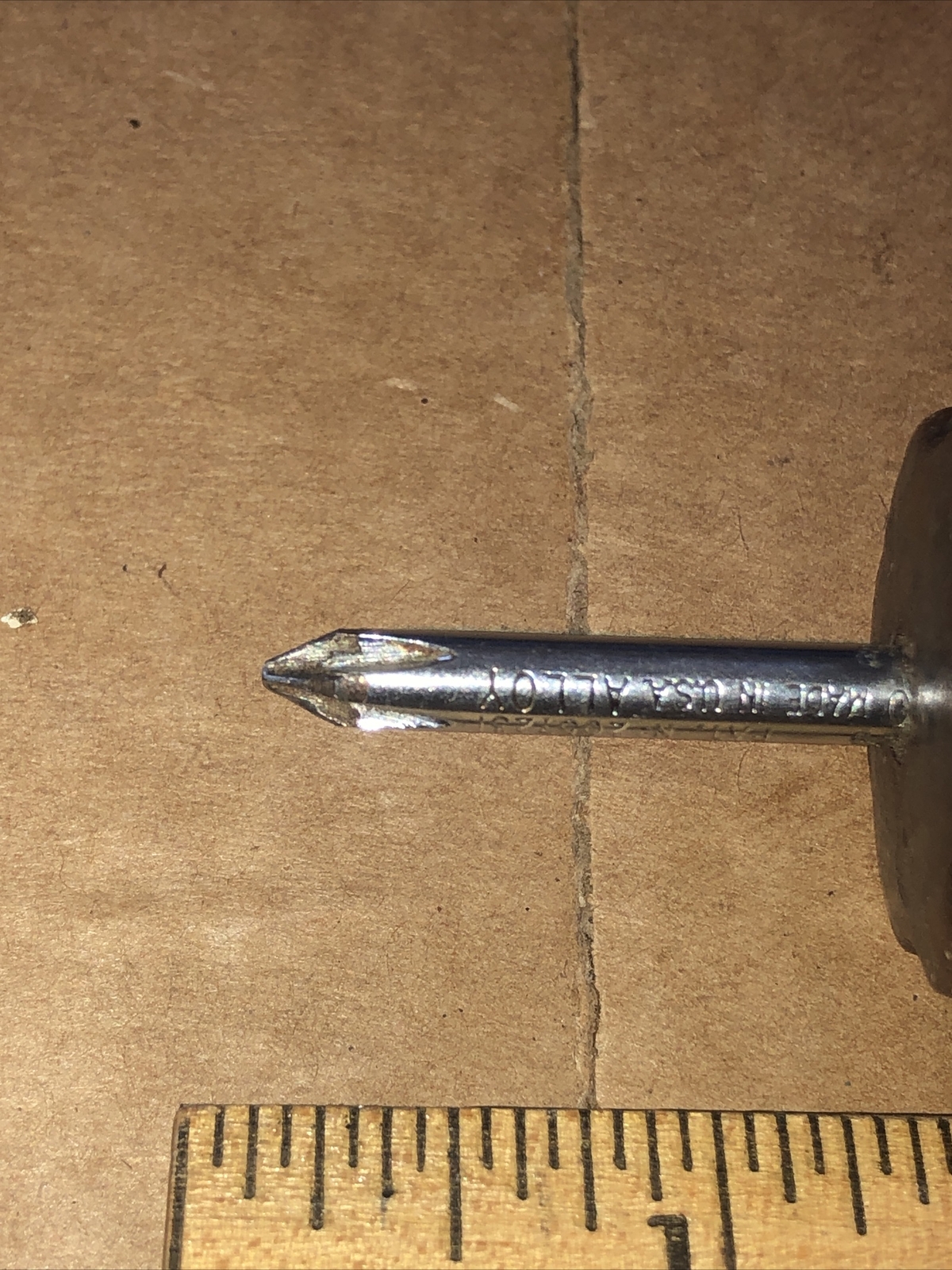 Stubby Phillips Screwdriver no. 1 made in USA (yellow) translucent see photo’s !