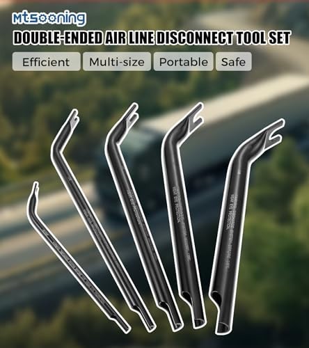 Heavy Duty Fuel Line Disconnect Tool Set – 5 Pcs Double Ended Air Line Tools for