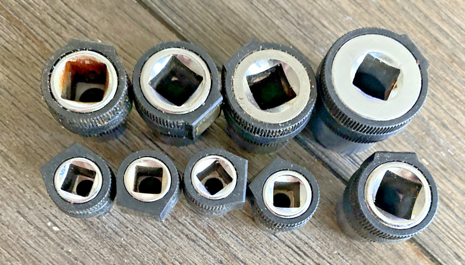 9 GRIP SLEEVE CRAFTSMAN 6 Point 1/4″ DRIVE 11/16″ – 1/4″ SOCKET SET LOT 42501