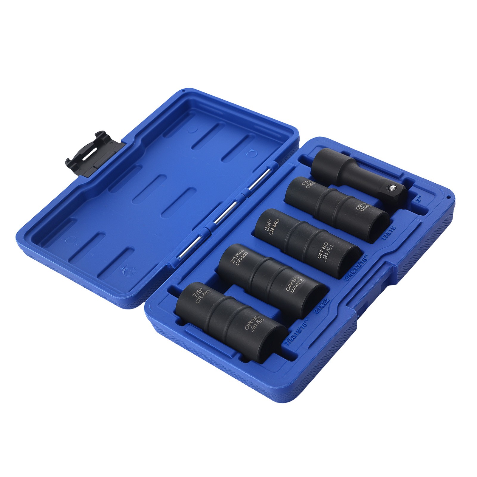 1/2″ Drive Flip Socket Set 5PC Impact 17mm 19mm 21mm 22mm 3/4″ 13/16″ 15/16″