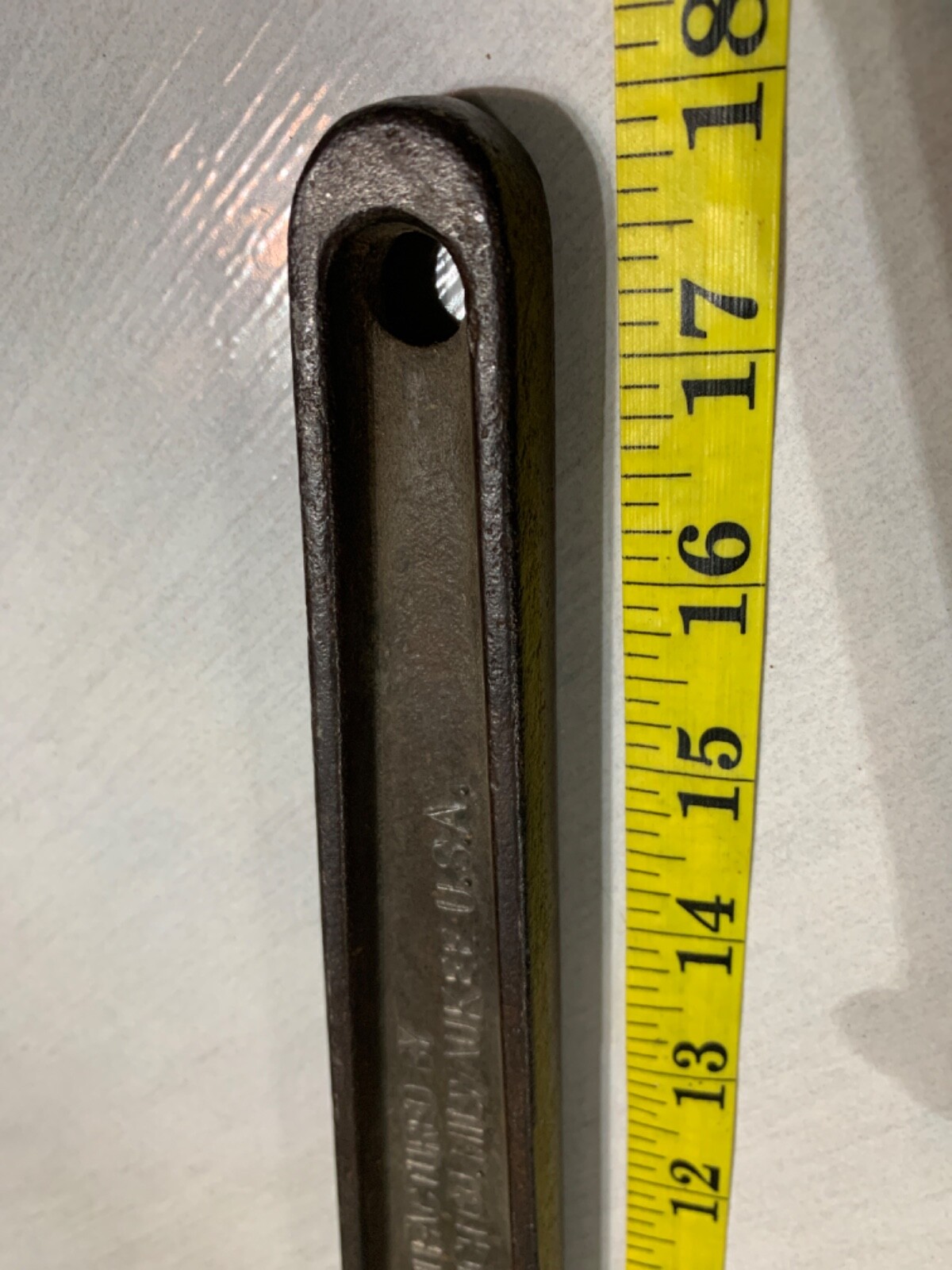 Vintage Snap on drive push through ratchet 18” long 5/8”