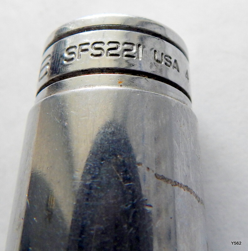 3 Snap-On Chrome 3/8″ Flank Drive 6 Point Sockets SFS261 SFS241 SFS221
