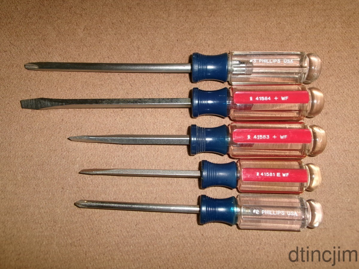 Craftsman 5 Piece Flat Blade and Phillips Screwdriver Set