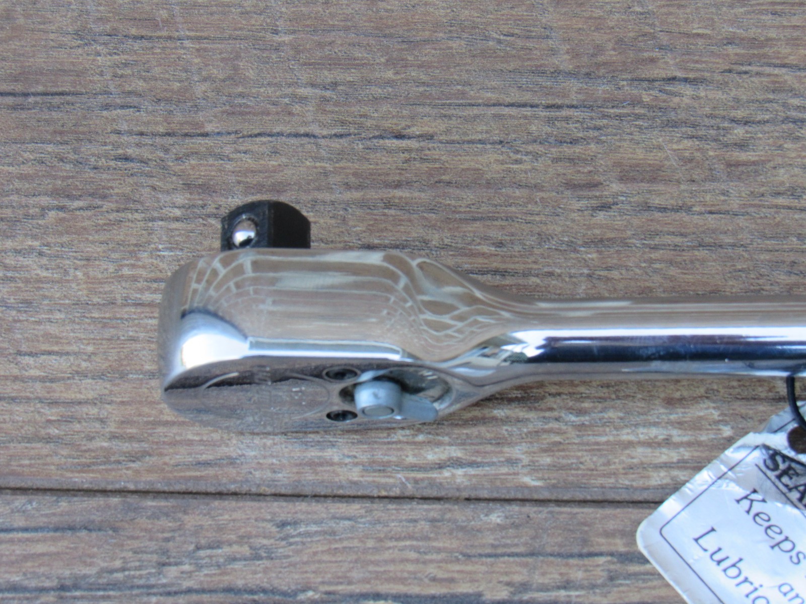 NOS SNAP ON 3/8″ DRIVE F830 STANDARD CHROME HANDLE RATCHET NEW LOGO 7.5″ F 830