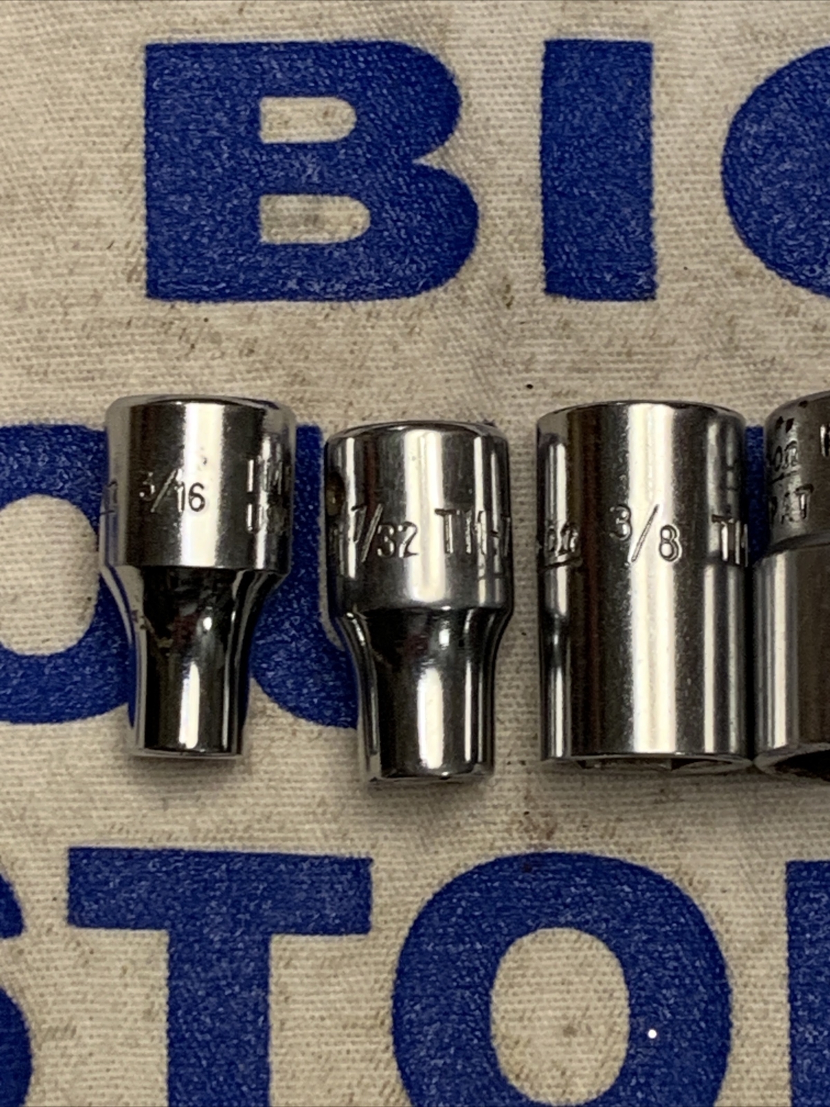 Snap-on Tools USA 1/4″ Drive 6pt 5pc Chrome Sockets 3/16″ – 9/16″ TM6-TM18