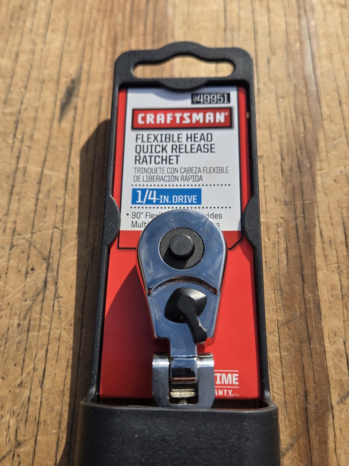 NOS Craftsman 1/4″ Drive Flex Head Quick Release Ratchet 49951 D-AD Ultra Rare