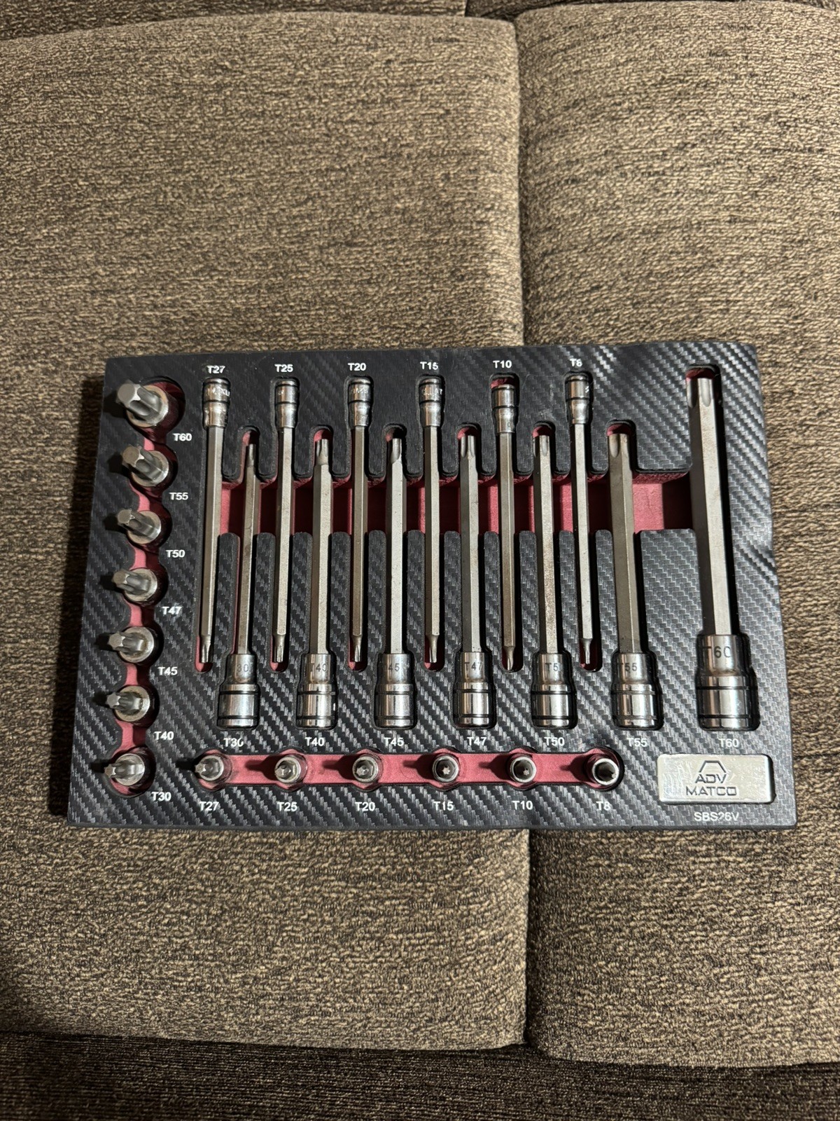 Matco SBS26V 26pc 1/4″ 3/8″ & 1/2″ Standard & Long ADV Torx Set