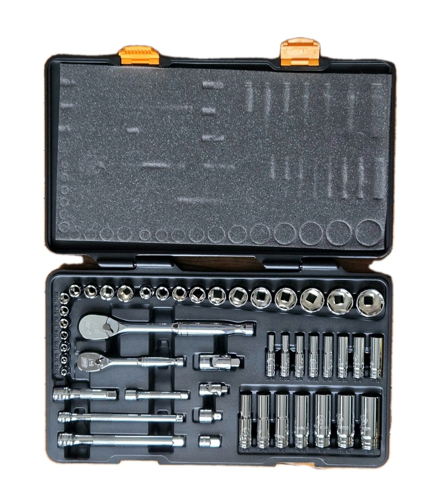 GEARWRENCH 47 pc 1/4″ & 3/8″ Drive Standard & Deep SAE Mechanics Tool Set 89090