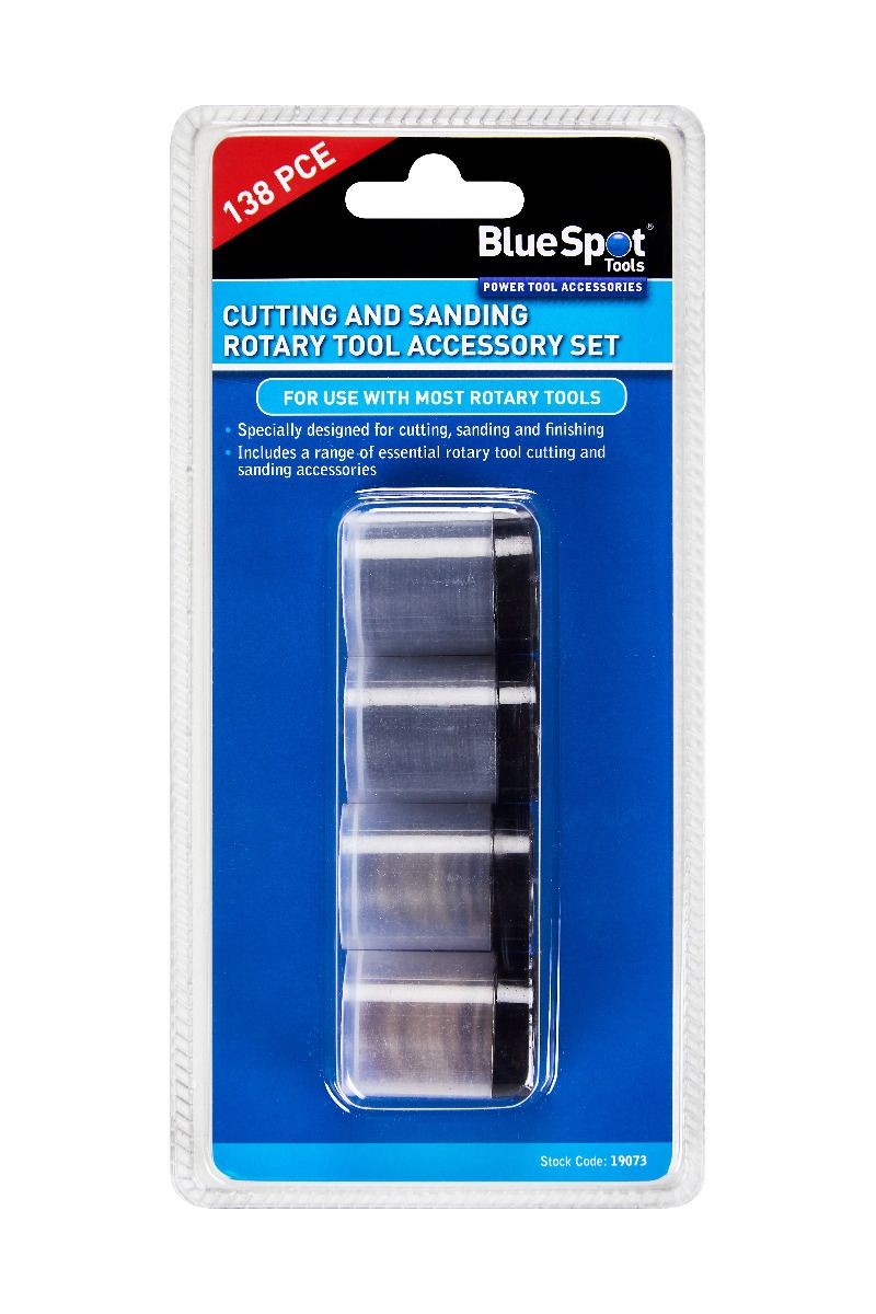 Blue Spot Tools 19073 138 PCE Cutting and Sanding Rotary Tool Accessory Set