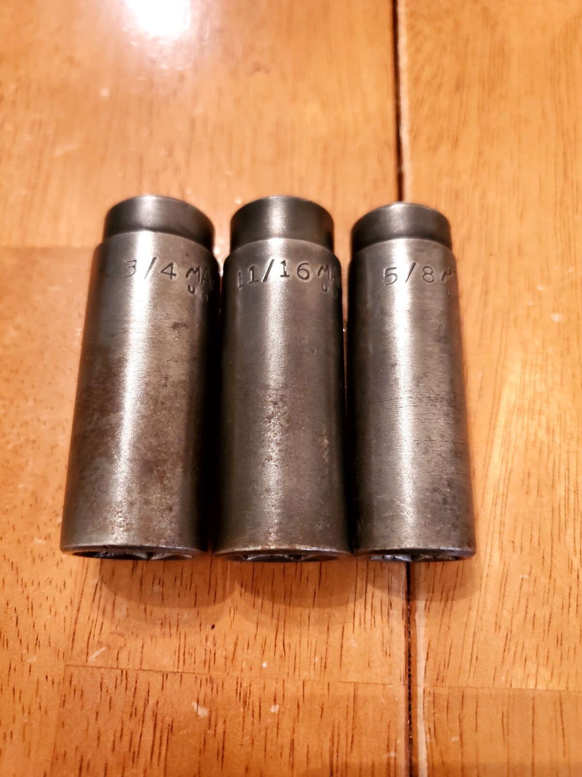 Mac Tools 3/8 Drive 5/8 11/16 3/4 6PT Deep Impact Sockets Lot Of 3