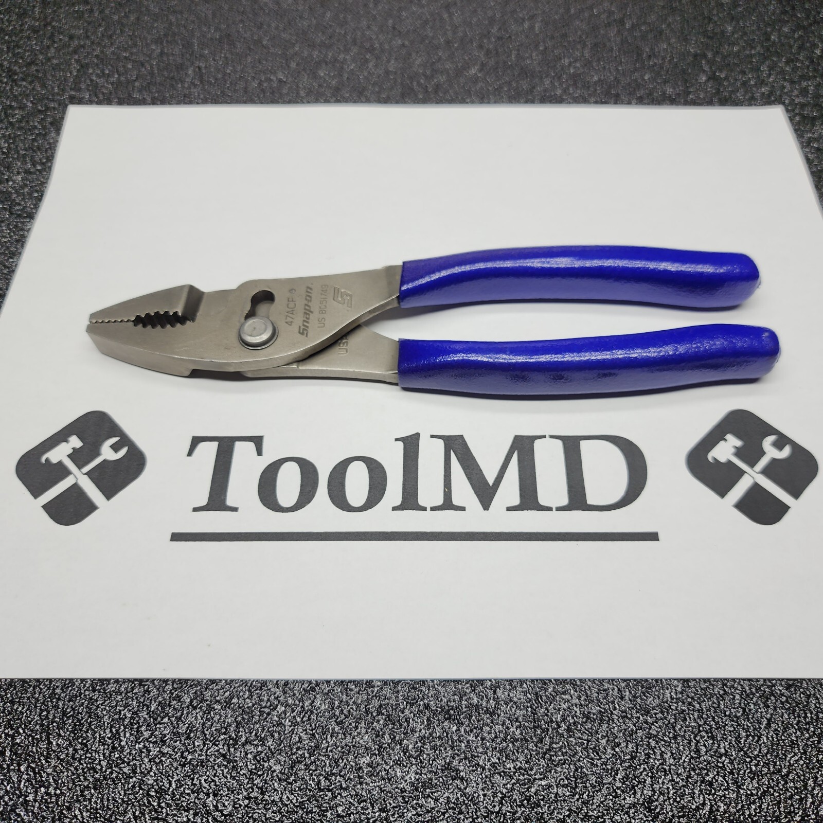 Snap-on Tools USA RARE USED DARK PURPLE 8″ Combination Slip-Joint Pliers 47ACF