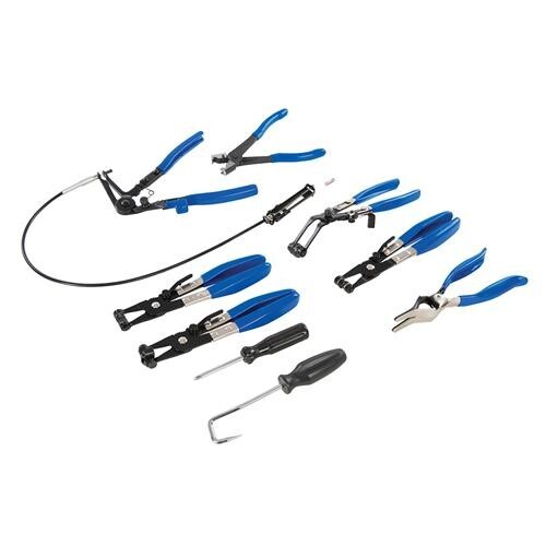 Silverline Hose Clip Removal Tool Set – 9 pcs