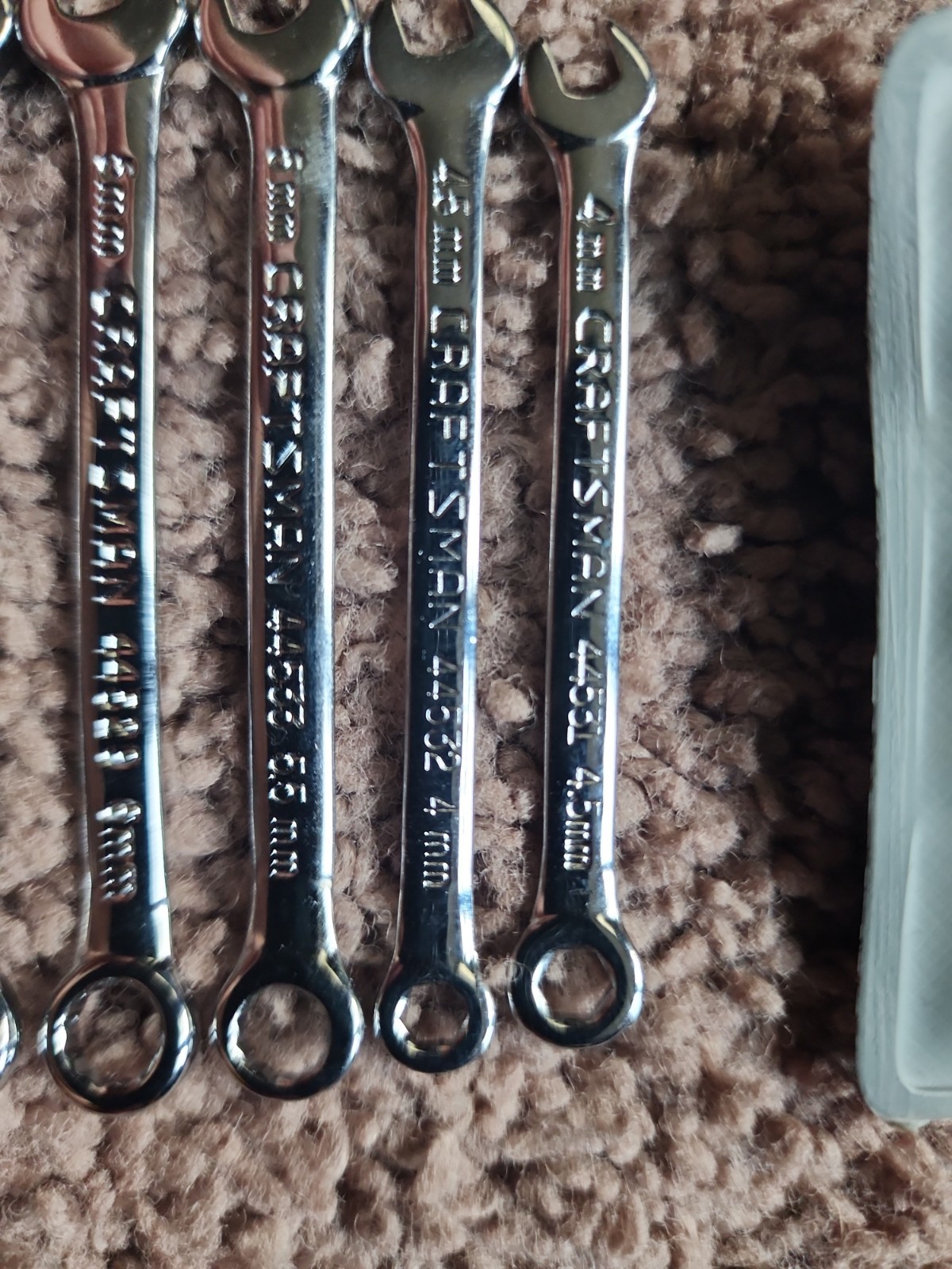 Craftsman 43443 METRIC Ignition Wrench Set 10 Pieces «Super Tuff» Made In USA.