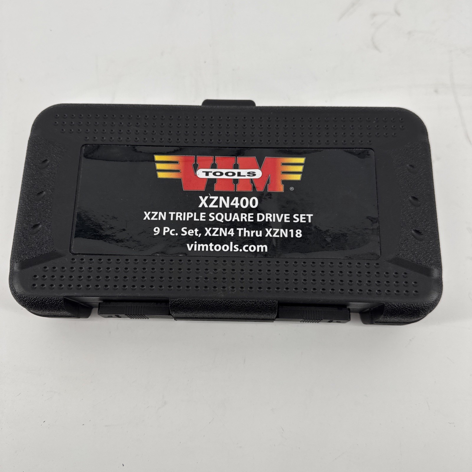 VIM Tools XZN400 9 Piece SAE XZN Triple Square Spline Drive / Driver Socket Set