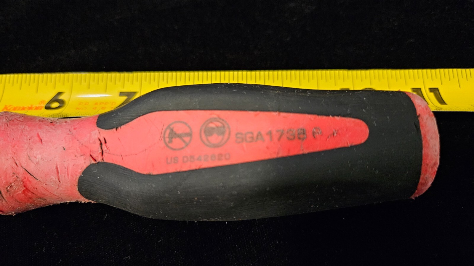 Snap On 10″ Length Red-Black Soft Grip Radiator Hose Pick SGA173B