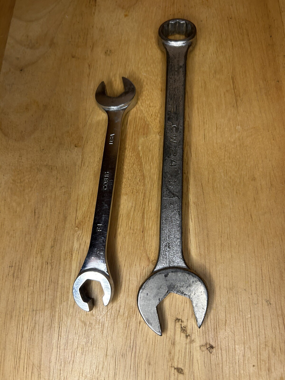 Set Of Two Mac Wrenches 1/2” Open End Cob16 / 3/4” Combination 6CW24 Yes