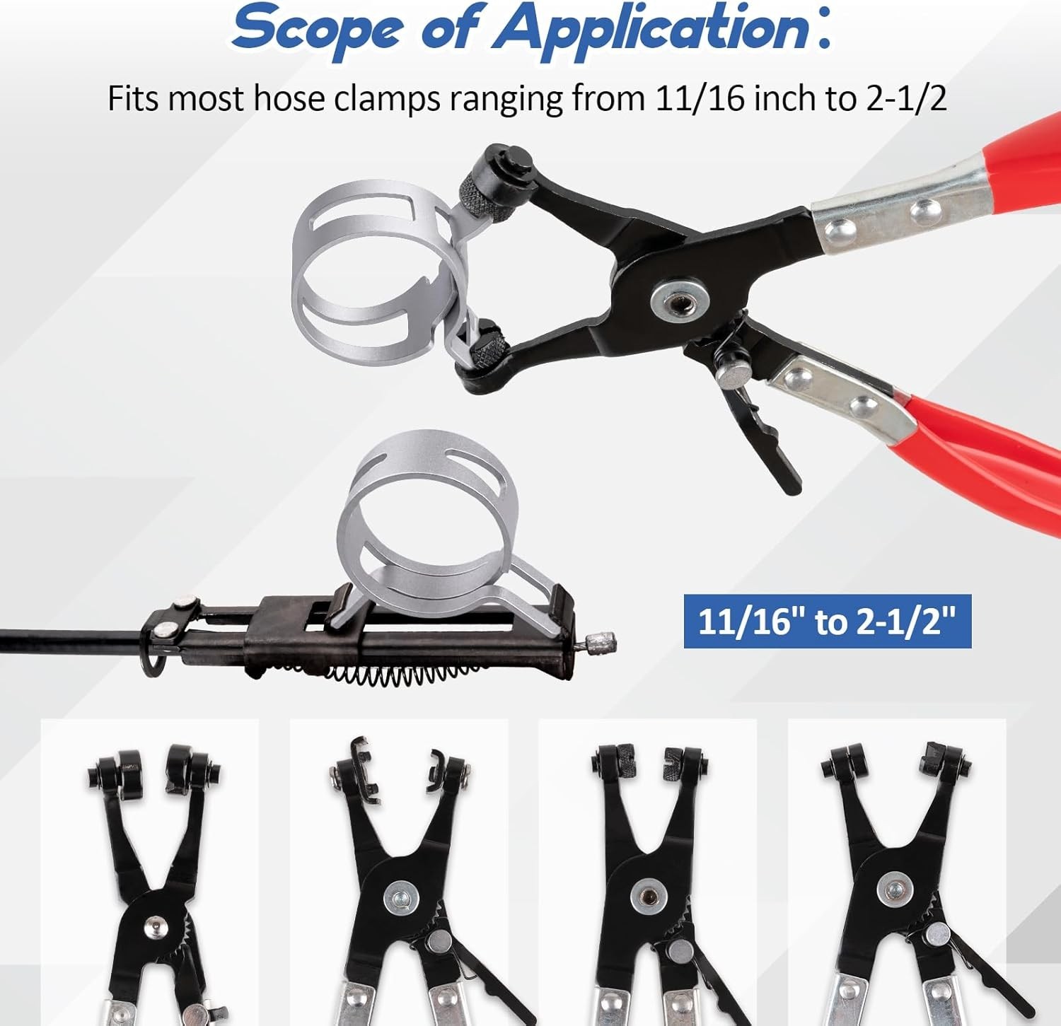 9PCS Hose Clamp Pliers Set Automotive Hose Clamp Removal Tool Kit