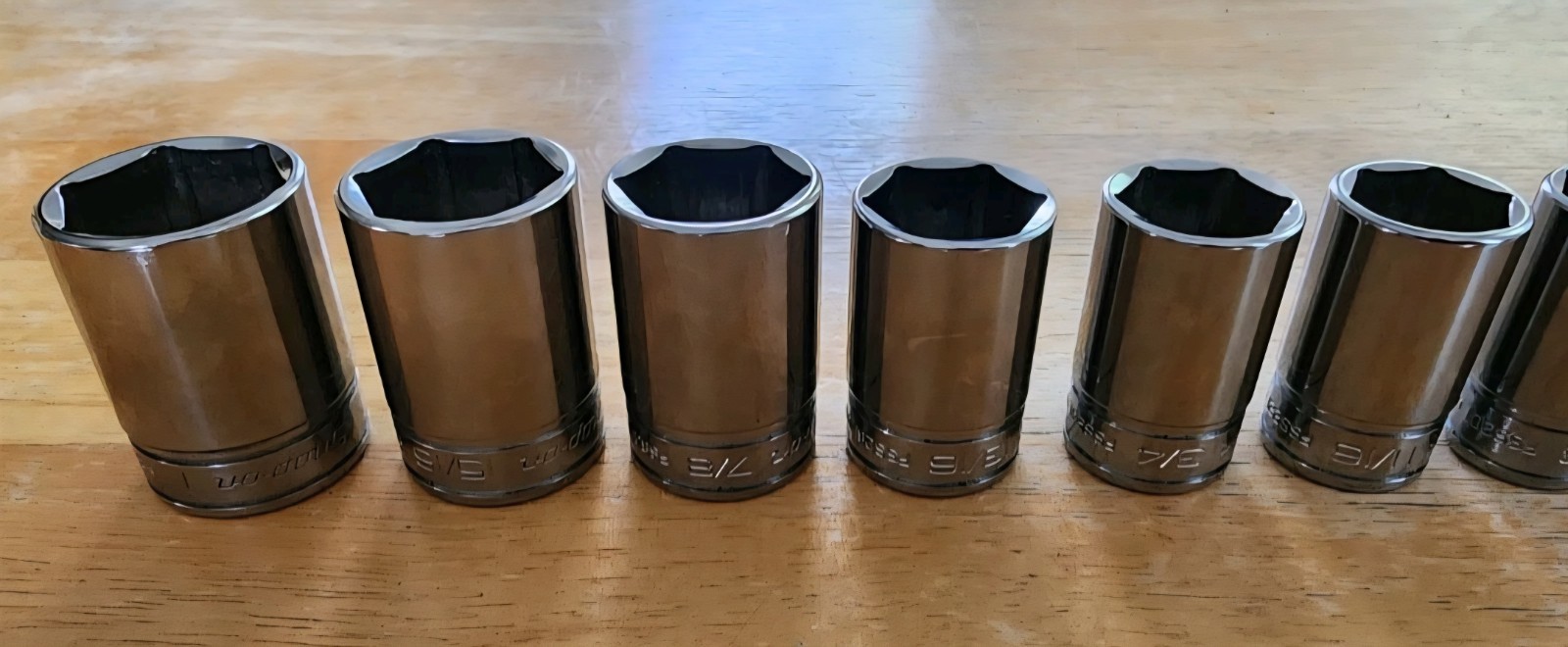 Snap-on 3/8 Dr 26pc 1/4-1 Shallow FDX & SEMIDEEP 6pt Socket Set 211YFSY 211FSSY