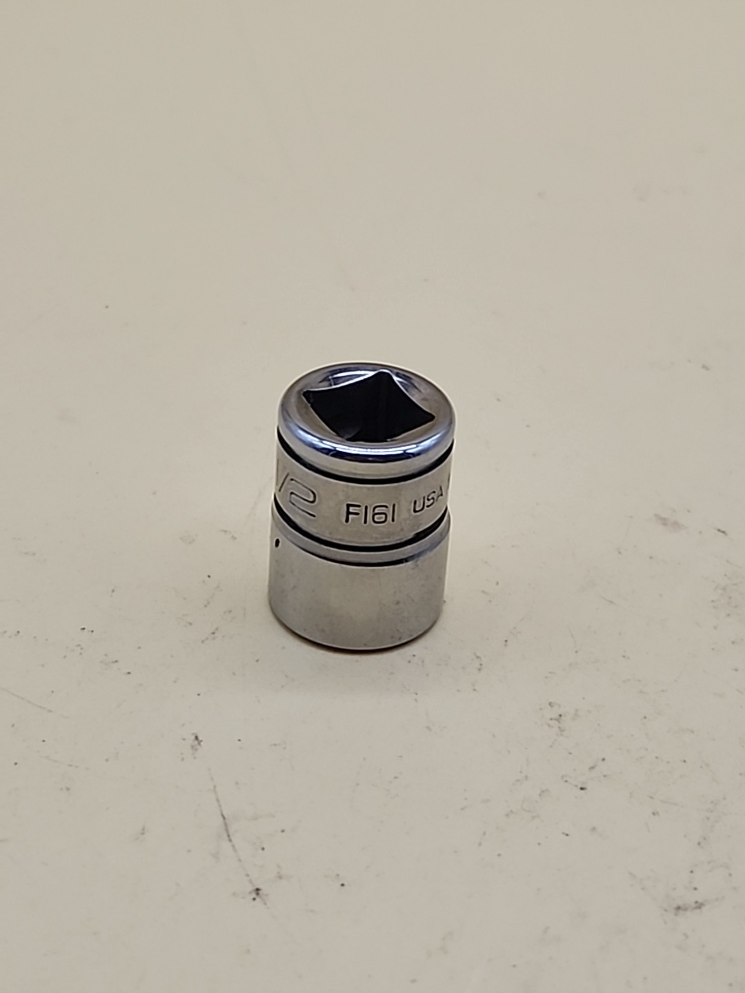 Snap-on Tools 3/8” Drive ½” 12 Point Shallow Chrome Socket F161 USA