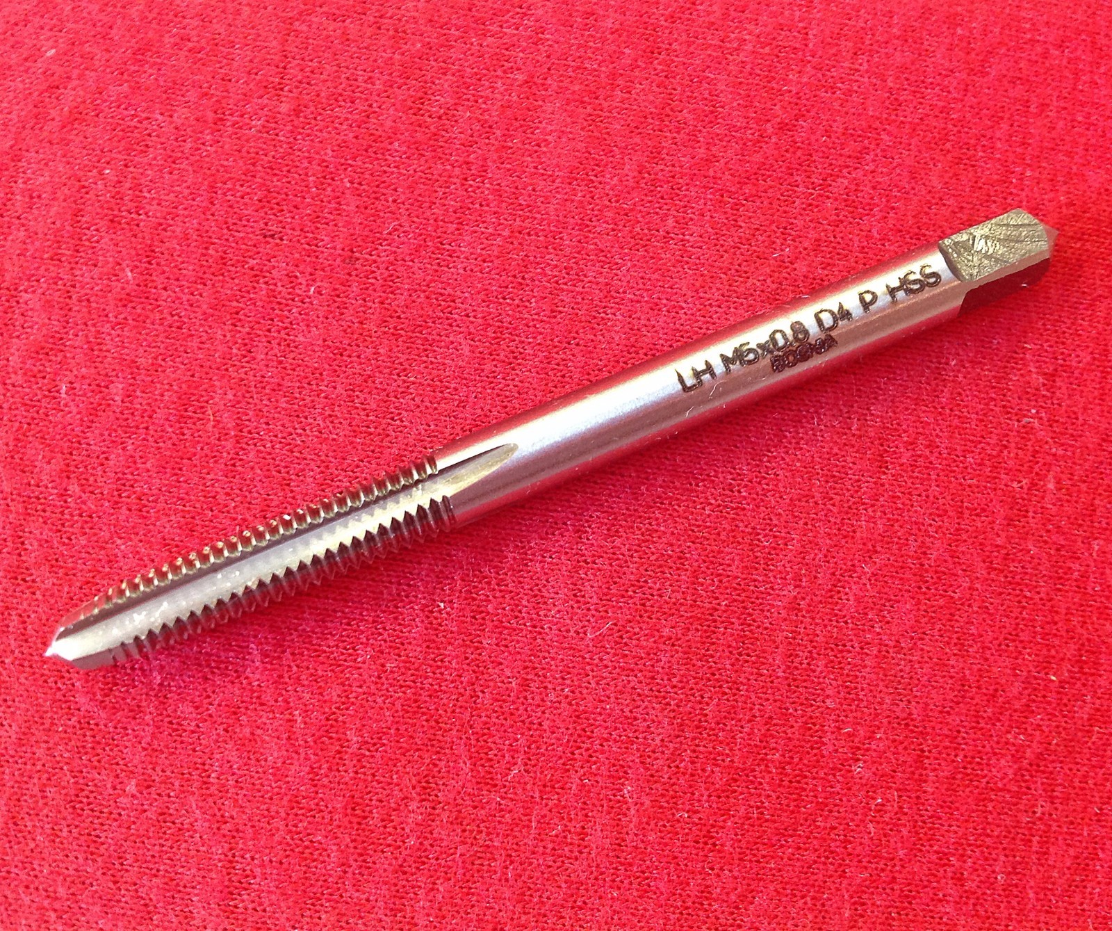 M5 x 0.80 LEFT HAND Plug Tap Alfa HTLM81116 5MM x .8 HSS 4FL LH Metric