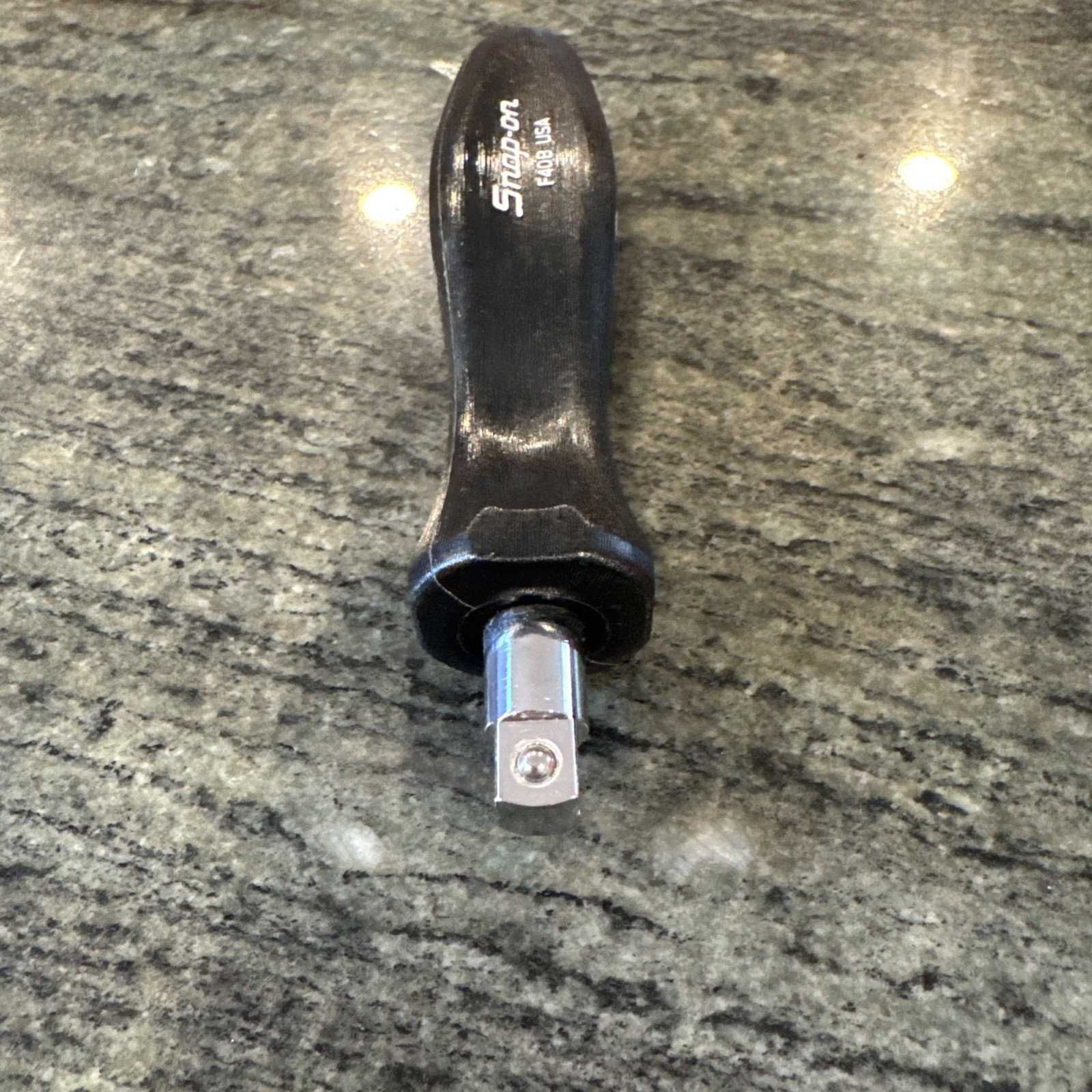 Snap On f40b 3/8” drive 5-15/16” hard handle stubby shank driver black new