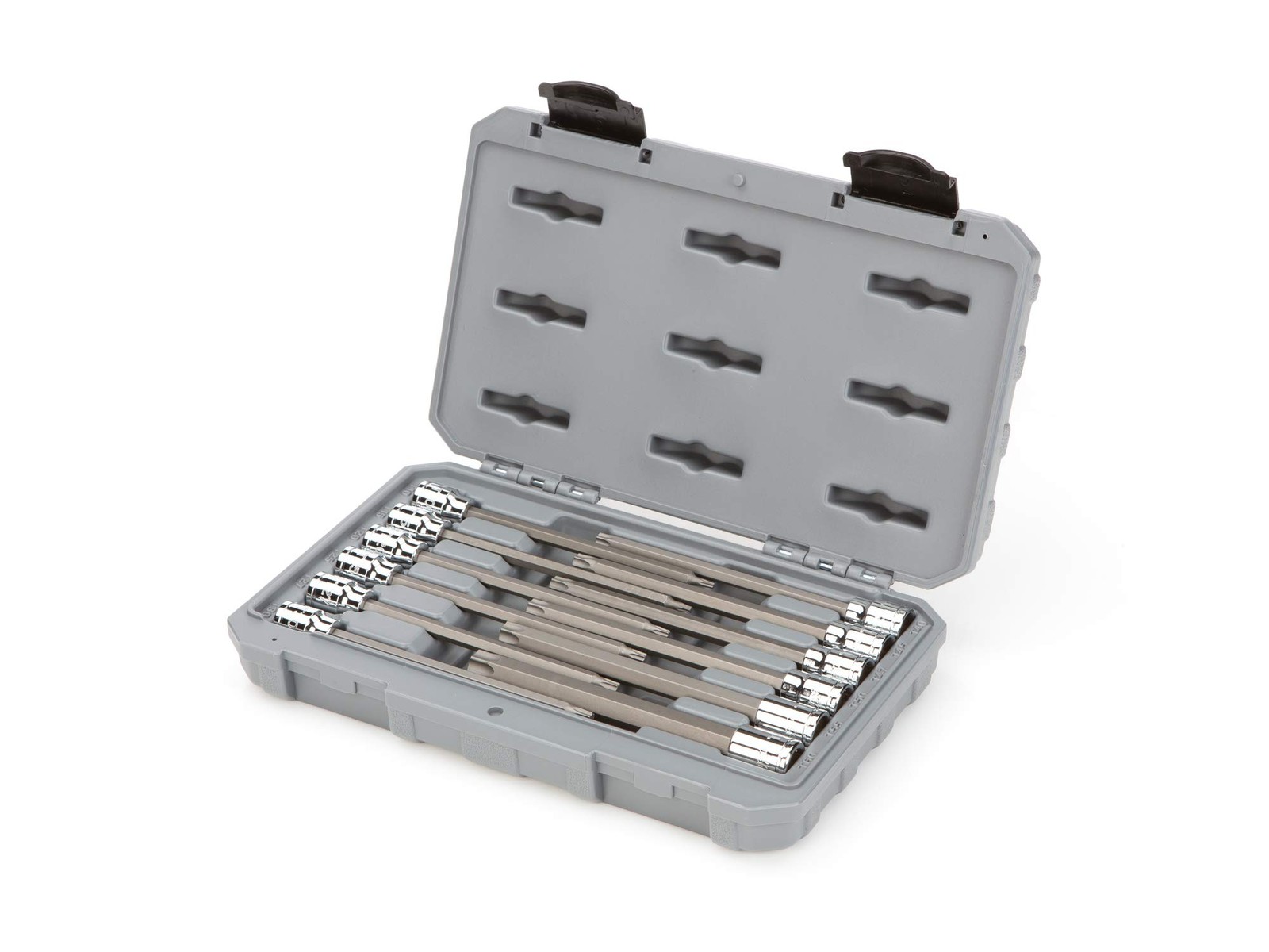 12PCS Torx Bit Socket Set 3/8 Inch Drive Long T10 T60 S2 Steel With Storage Case