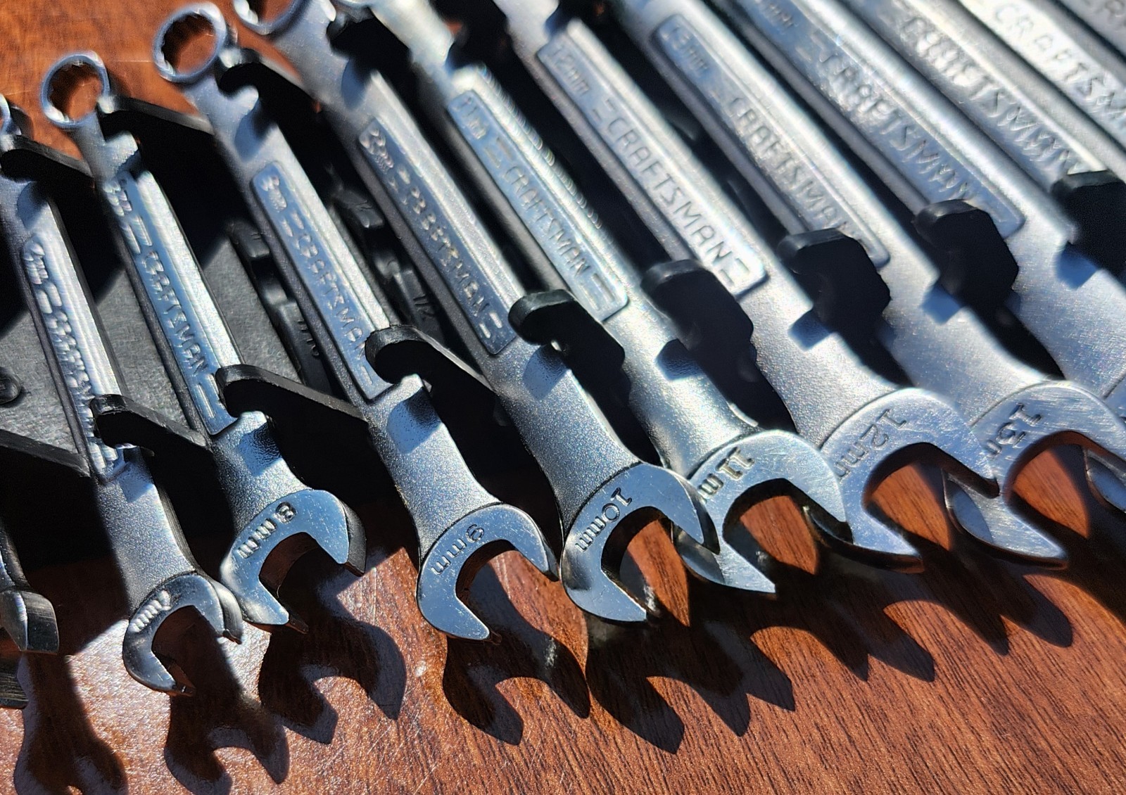 Vintage Craftsman Metric Combination Wrench Set 6-24mm 16 Pcs. VA, V Series USA