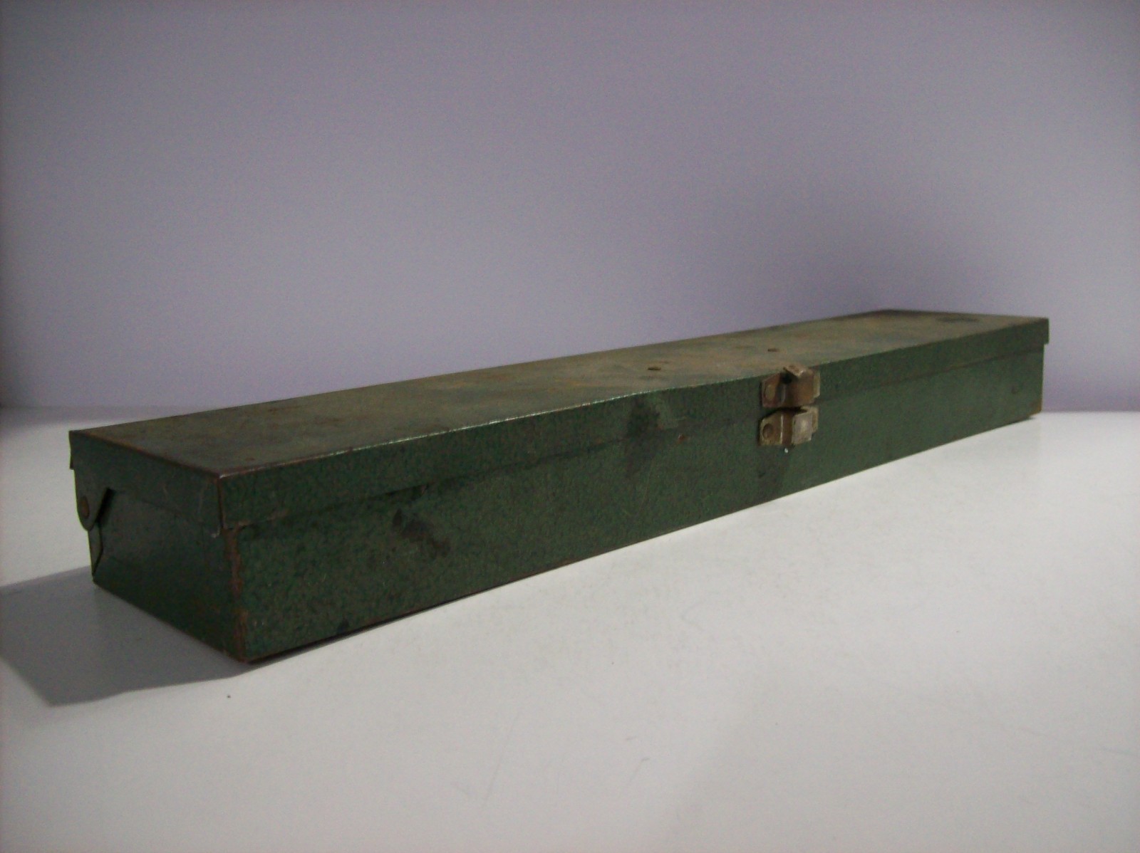 EMPTY Vintage S-K Tools 1/2″ Dr Green Metal Socket Set 4116-80 Case Box