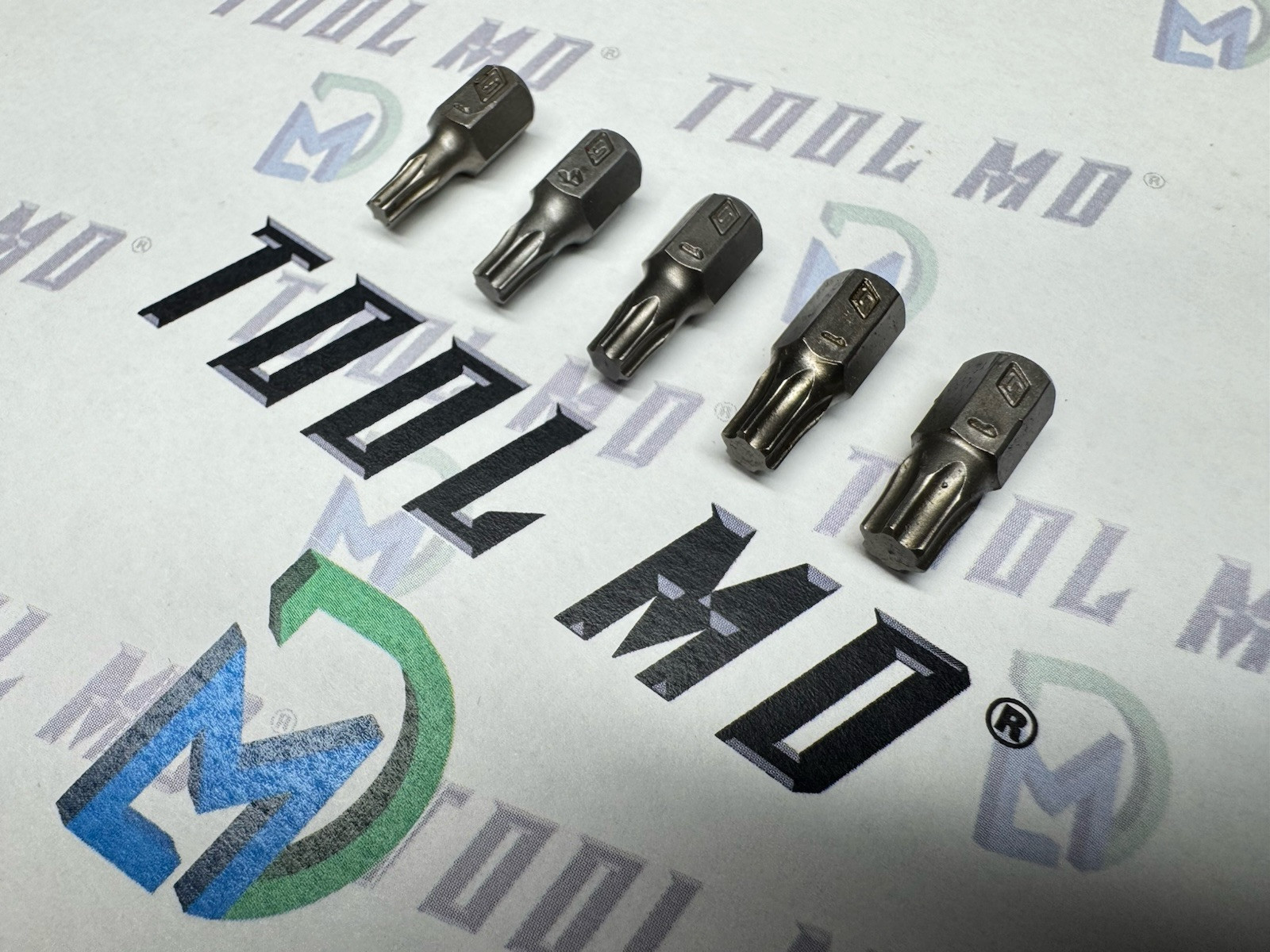 Snap-on Tools NEW 5pc 1/4″ Hex Drive T15 – T30 TORX STUBBY Low-Profile Bit Set