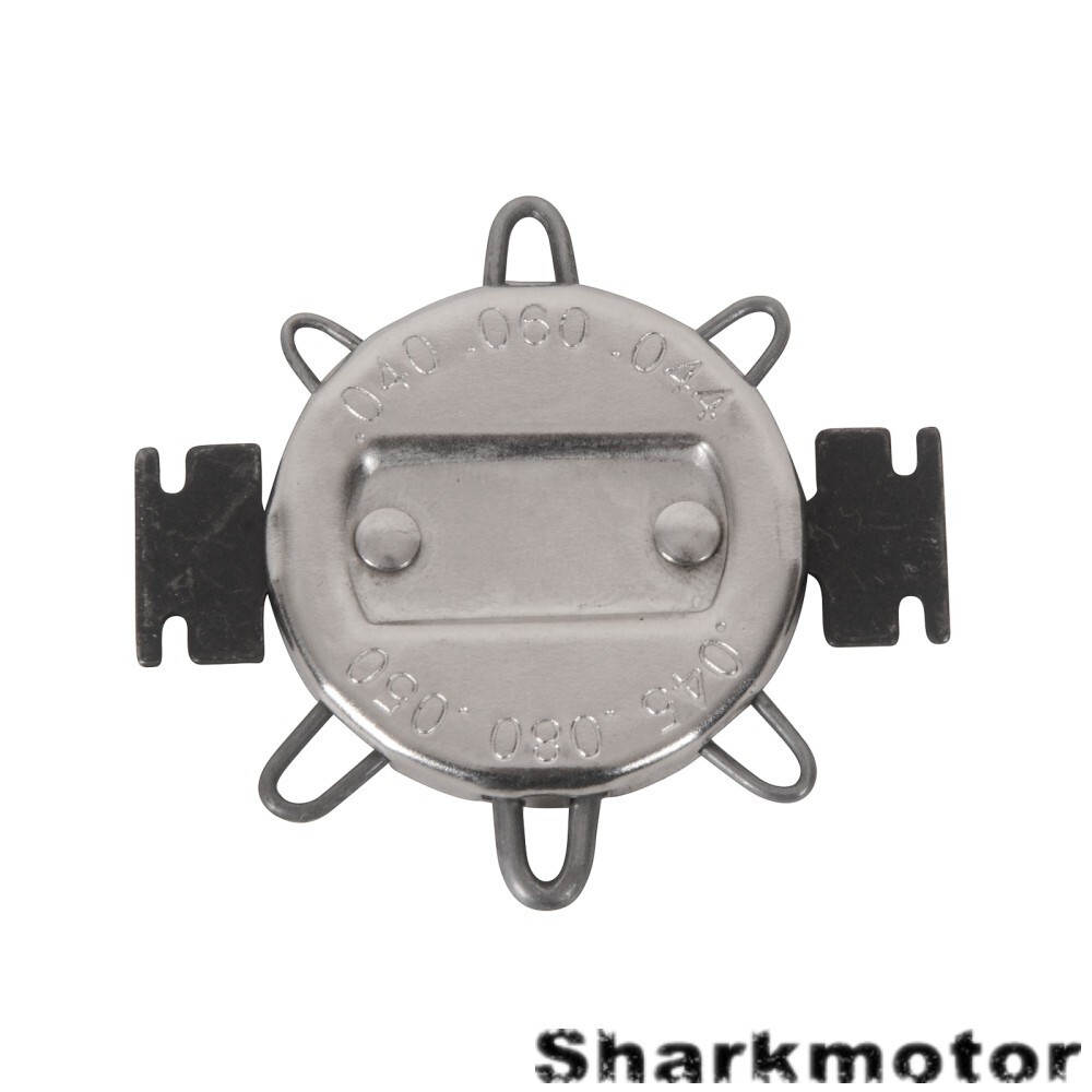 1.02-2.03mm Motorcycle Spark Plug Gap Gauge Set Small Six-Notch Leaf Type Black