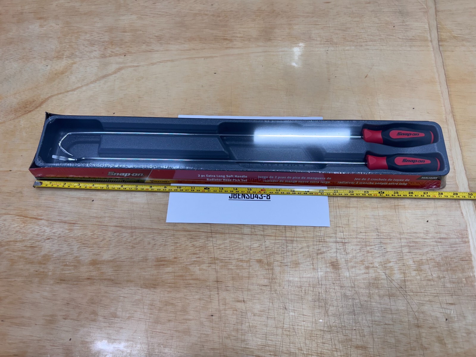 Snap-on Tools NEW 2pc RED Soft Grip Extra-Long Radiator Hose Pick Set SGAL102BR
