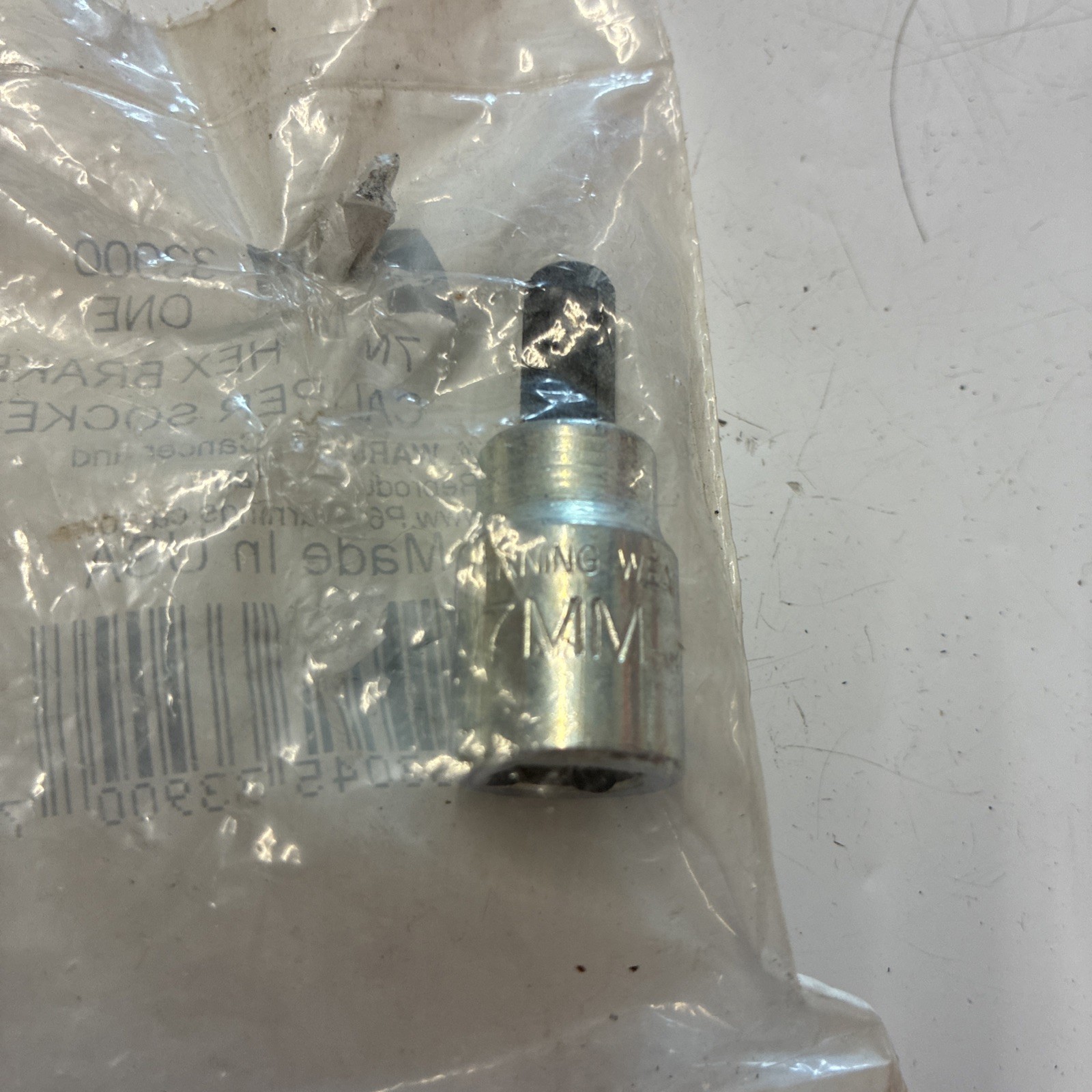 Lisle 33900 7mm Hex Bit Socket 3/8″ Drive Mechanic Tool Chrome Vanadium