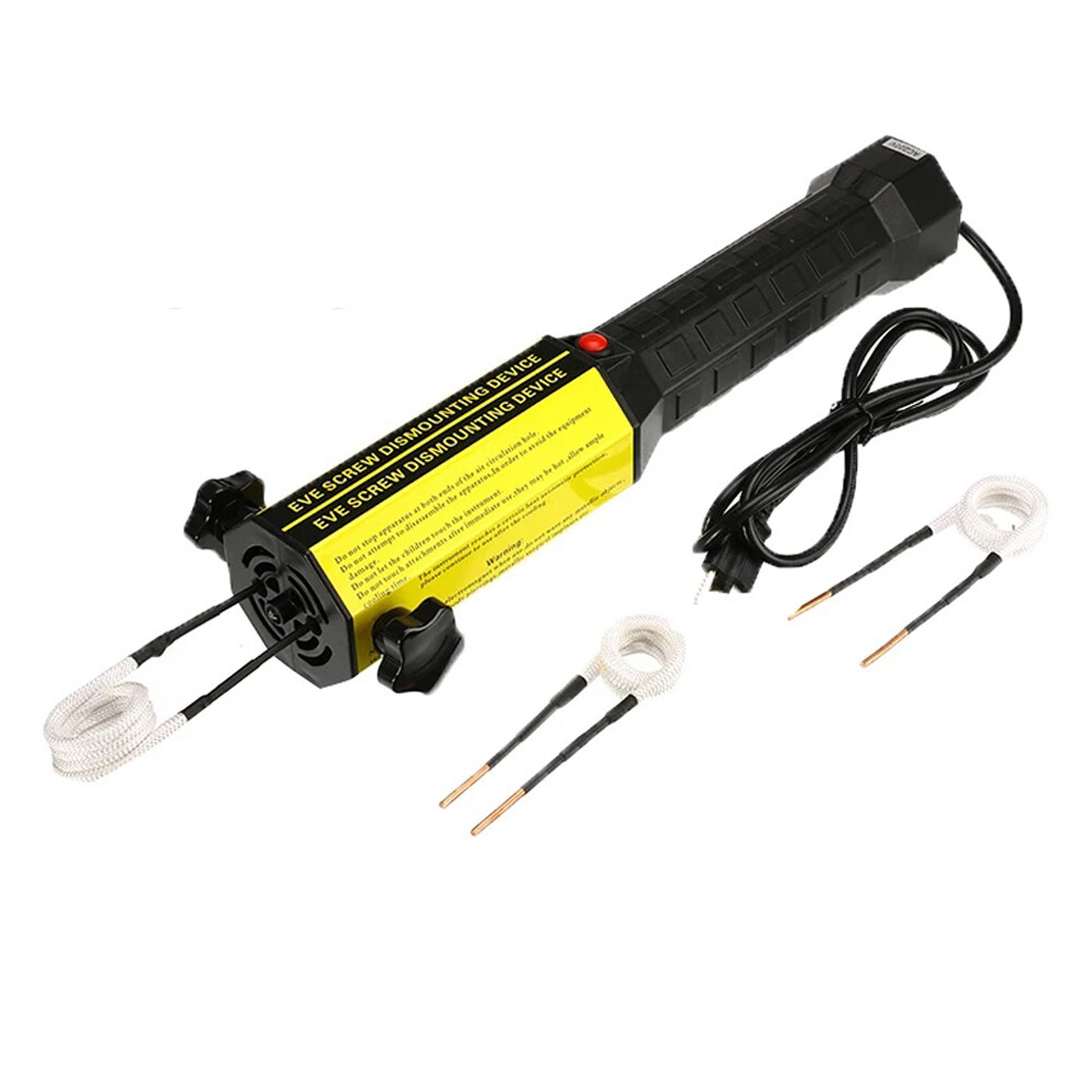 1100W Magnetic Induction Heater Kit Bolt Remover Flameless Heat Tool Free Coils