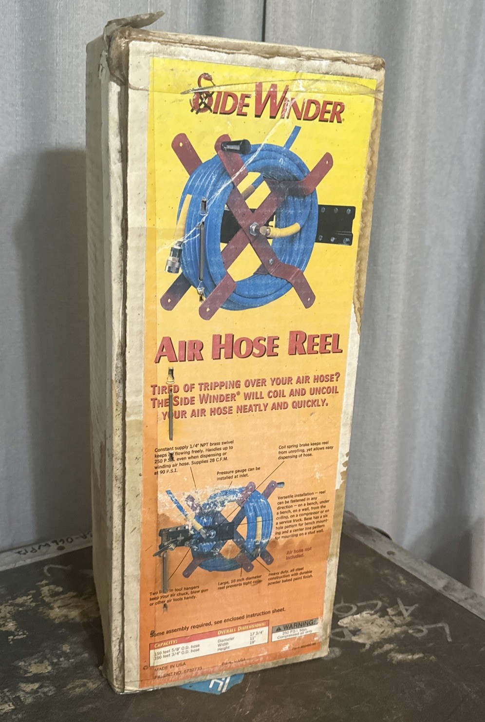 Lisle Corporation 50350 Side Winder Air Hose Reel