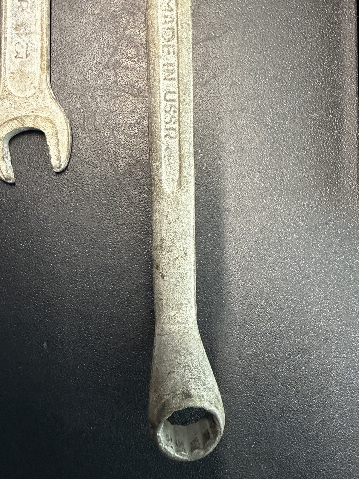SOVIET VINTAGE WRENCH MADE IN USSR OPEN ENDED, Box Metric